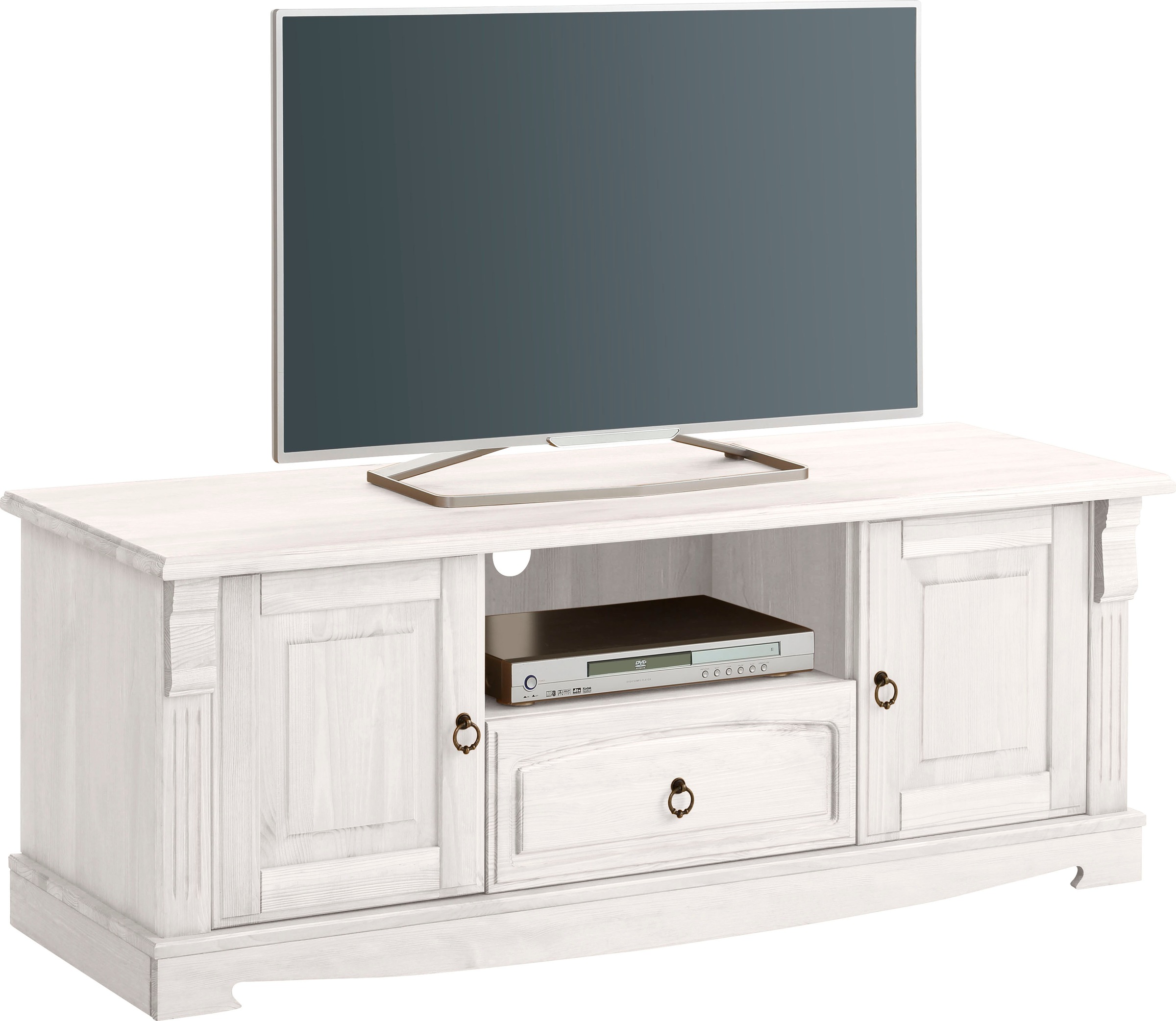 Image of GOODproduct Lowboard "Anna" Gesamtmasse (B/T/H): ca. 140/44/50 cm, TV-Board, Breite 140 cm, 2 Türen, 1 Schublade, Massivholz, FSC
