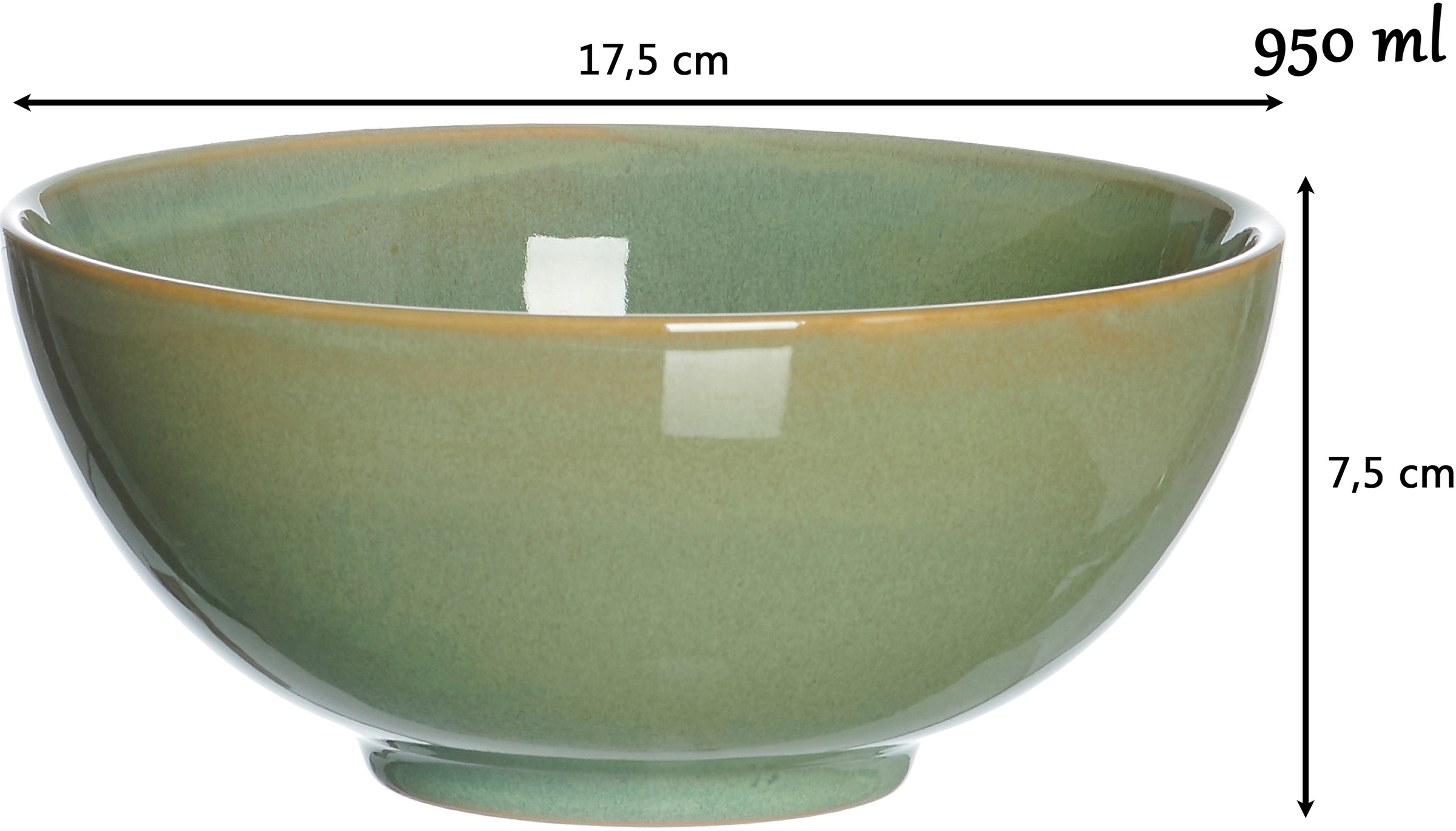 Ritzenhoff & Breker Schale »Puebla«, 2 tlg., aus Steinzeug, Buddha-Bowls, Ø 17,5 cm