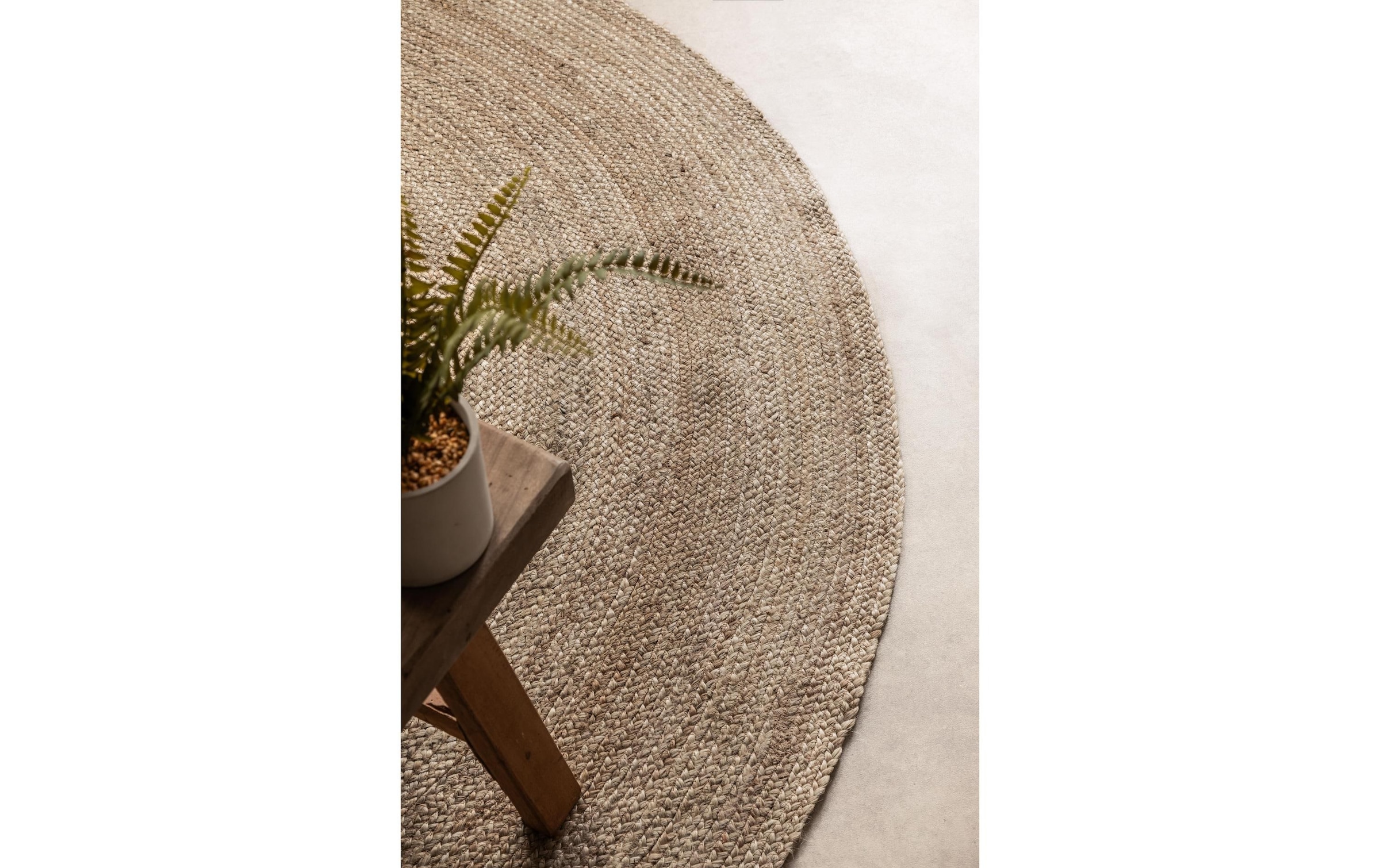 HANSE Home Tapis »Rangpur Juteteppich, in rund und oval« ovale 10 mm Höhe tissé à la main, 100% jute, naturel, salon, hall, bohème, scandinave