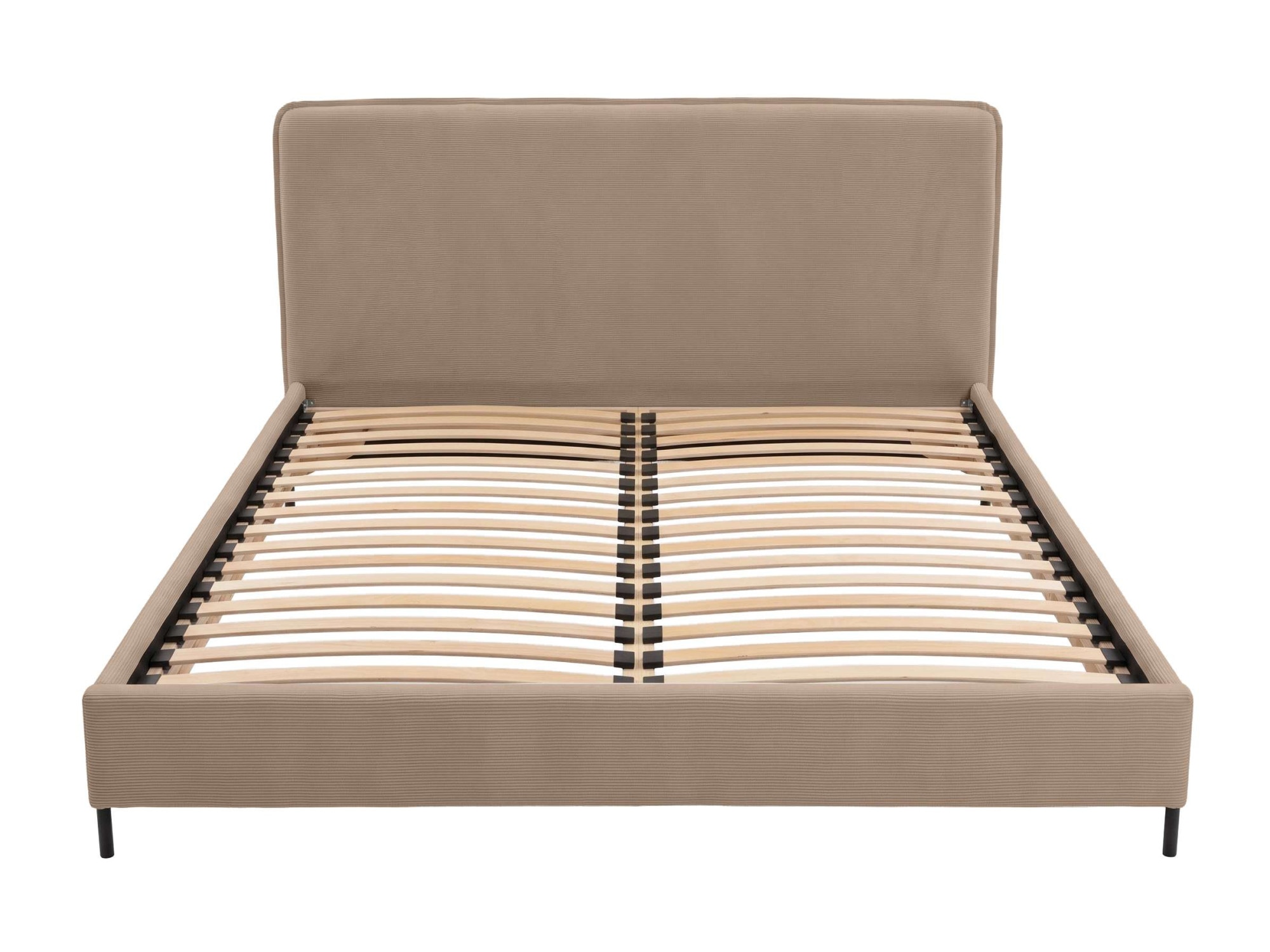 Home affaire Polsterbett »LAVOISIER Bettgestell mit Lattenrost, Breite 140/160/180/200 cm, Cord« Rahmenbett mit Kopfteil, ohne Matratze und Topper