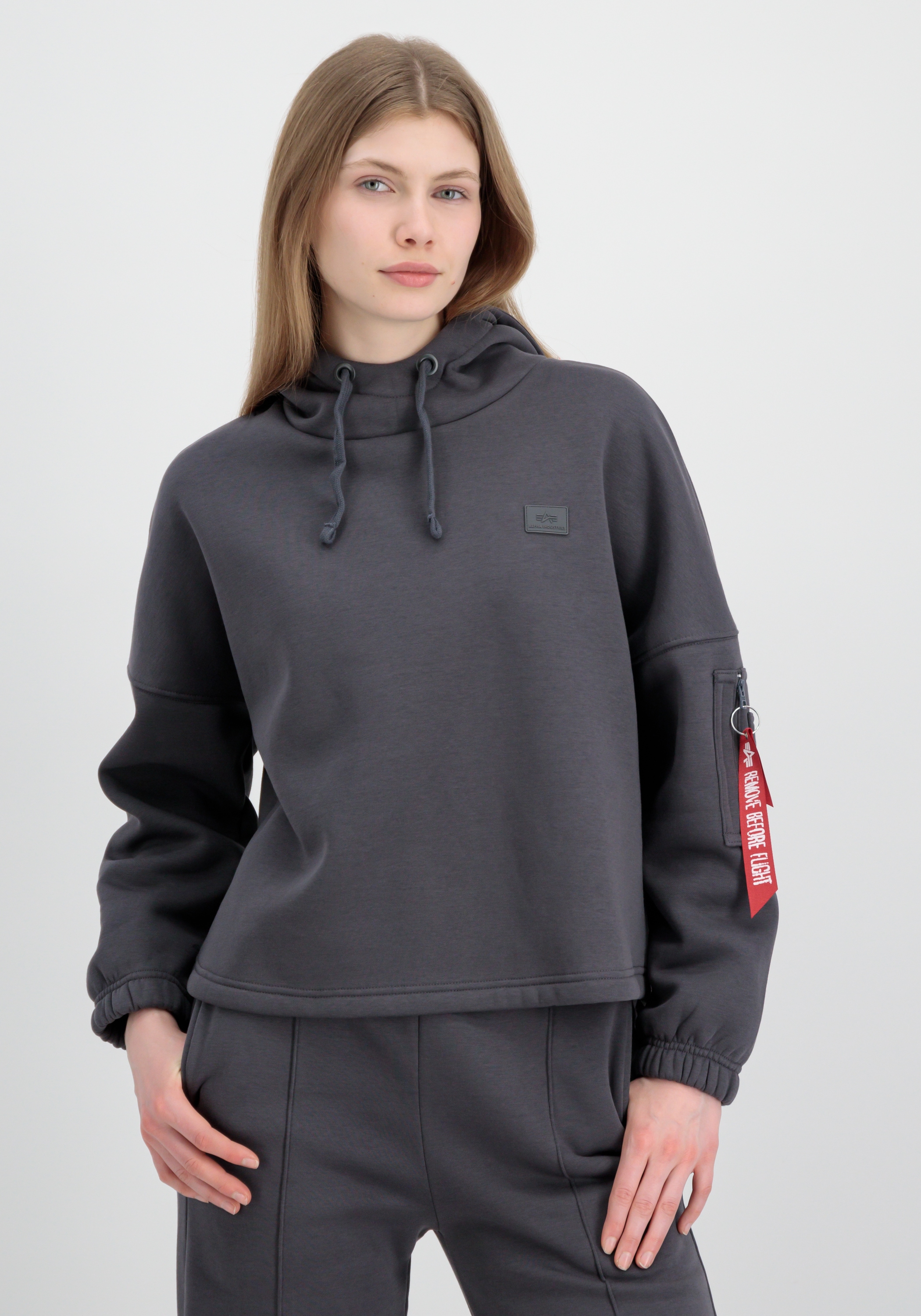 Image of Alpha Industries Hoodie "X-Fit Label OS Hoodie Wmn"