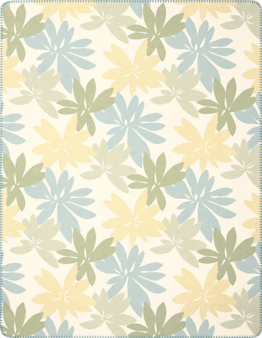 Image of BIEDERLACK Wohndecke »Plumeria«, mit floralem Design, Kuscheldecke bei Ackermann Versand Schweiz