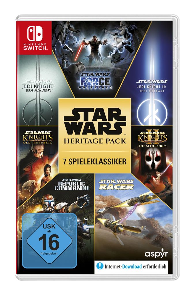Star Wars Spielesoftware »Star Wars Heritage Pack« Nintendo Switch 7 Spiele (5 auf Cartridge, 2 als Download)