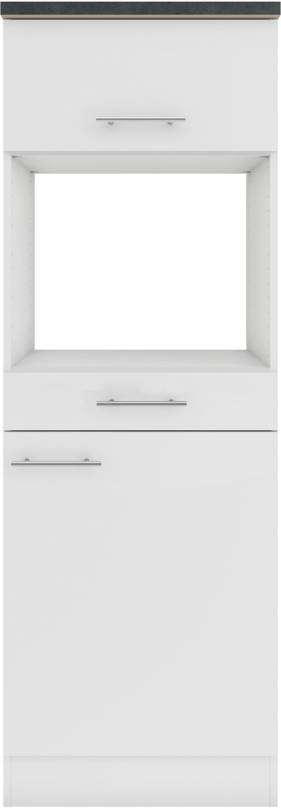 OPTIFIT Mikrowellenumbauschrank »Bella«, Breite 60 cm, Nischenmasse B/T/H 56,7/55,5/44,8 cm