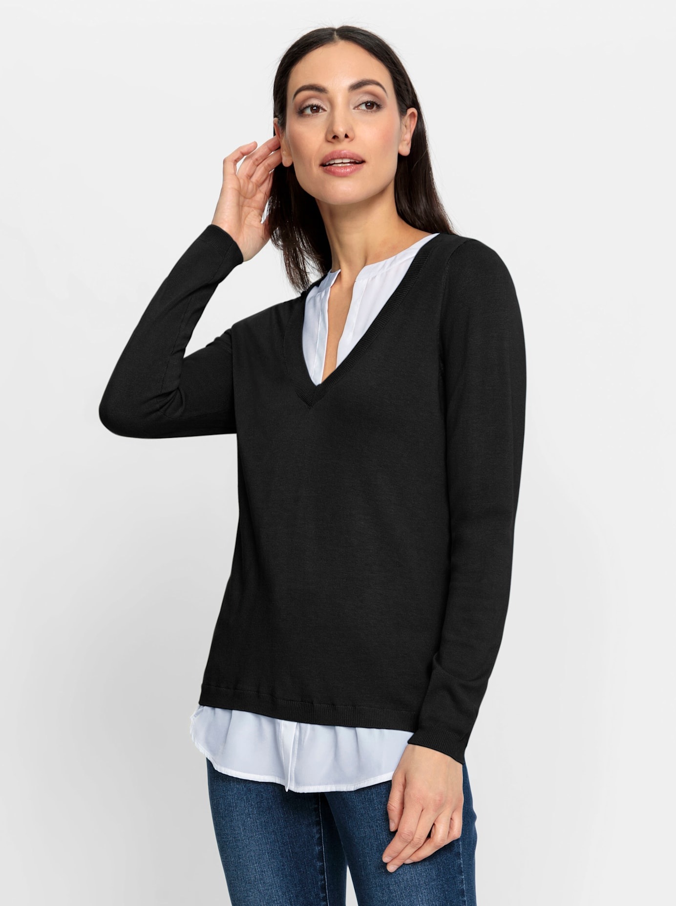 heine 2-in-1-Pullover »Pullover 2 in 1«