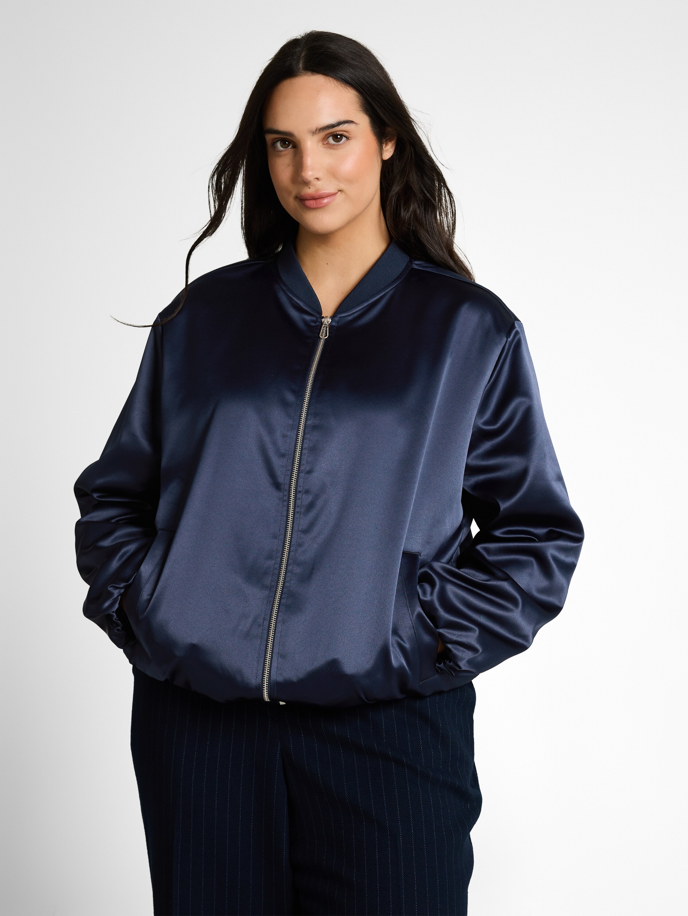 Image of TOM TAILOR PLUS Blouson ohne Kapuze mit Reissverschluss