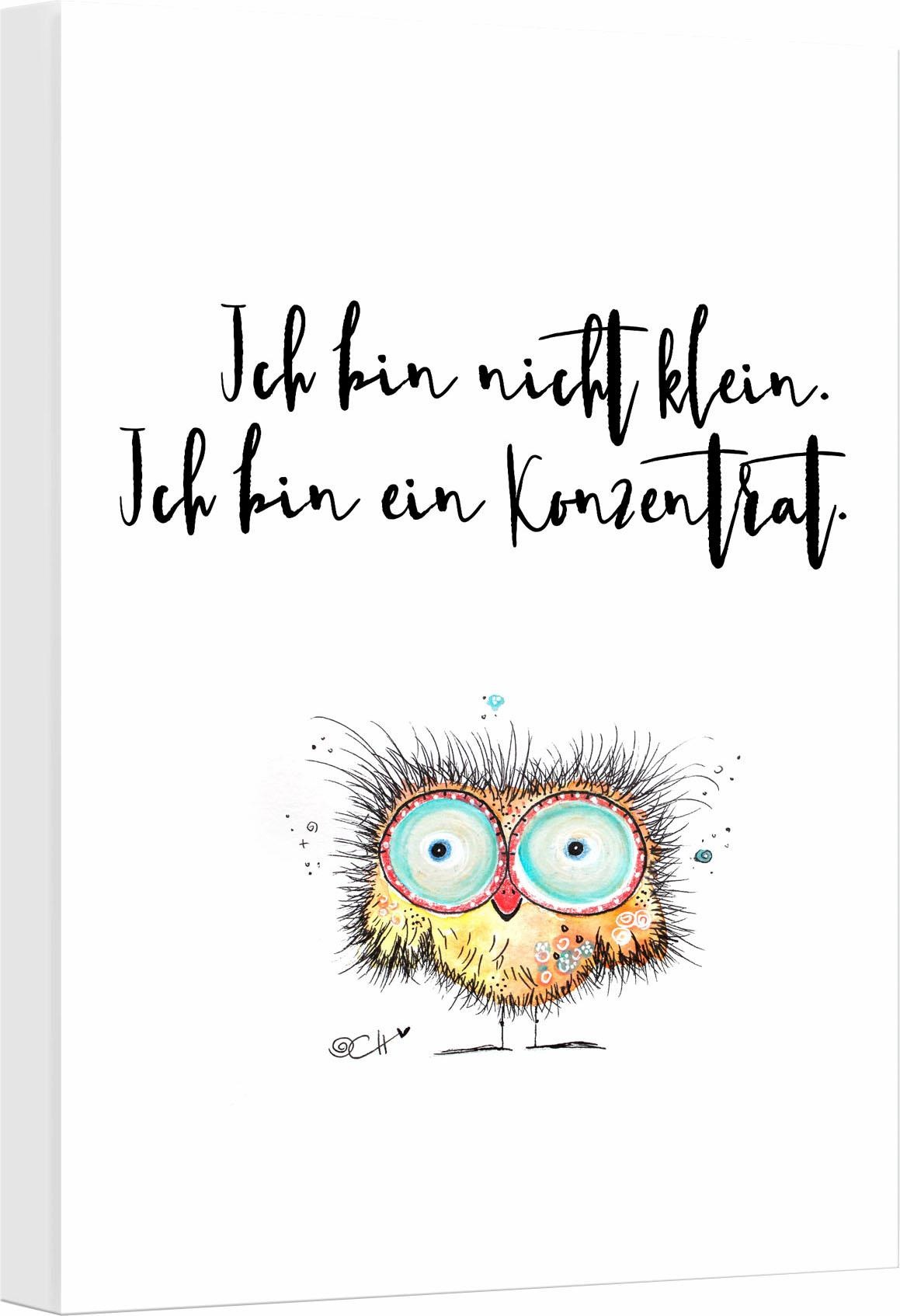 Image of Wall-Art Leinwandbild »Hagenmeyer - Ich bin nicht klein…«, 30/45 cm bei Ackermann Versand Schweiz