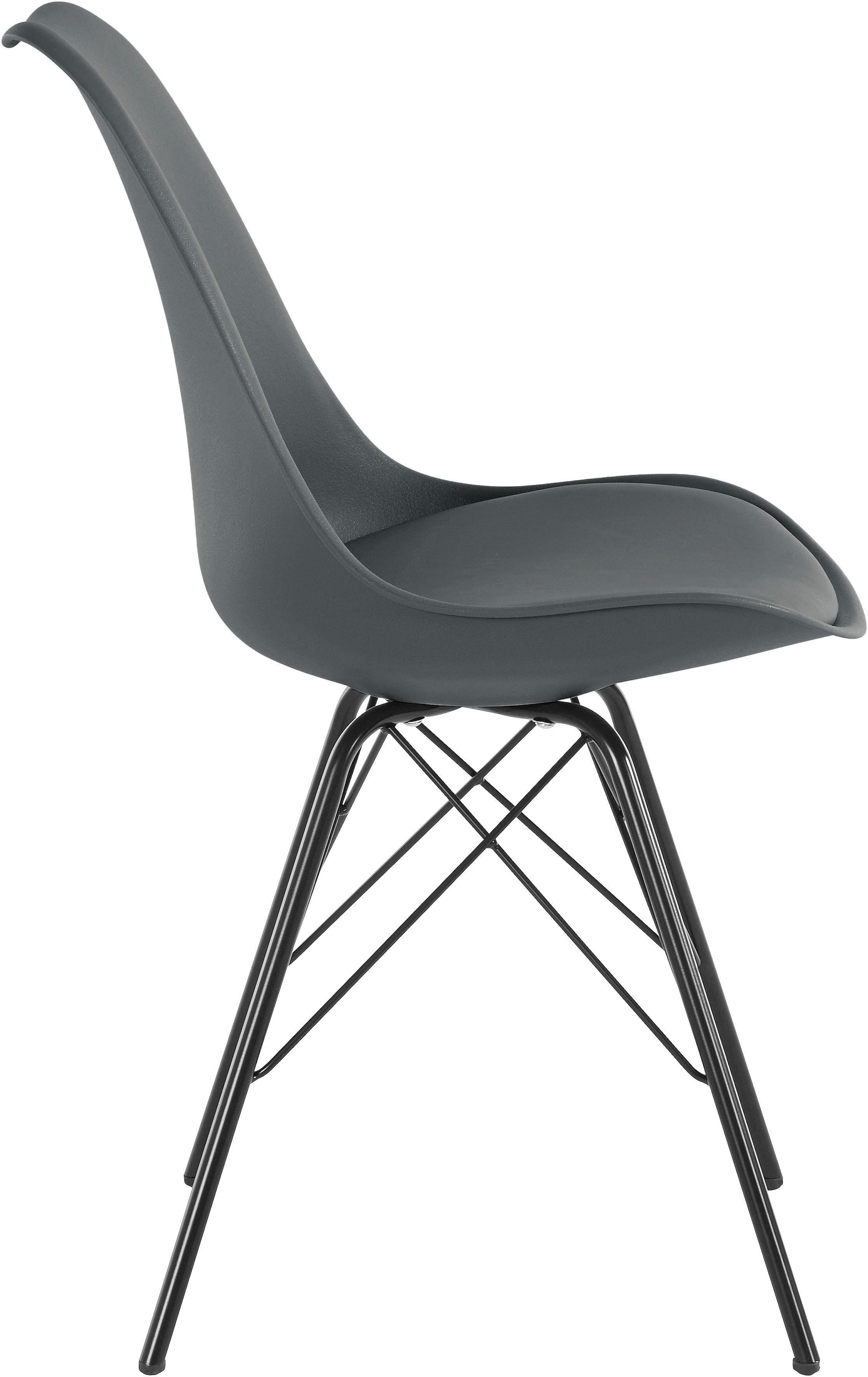 Homexperts 4-Fussstuhl »Ursel 01«, (Set), 2 St., Kunstleder, Sitzschale mit  Sitzkissen in Kunstleder acheter confortablement