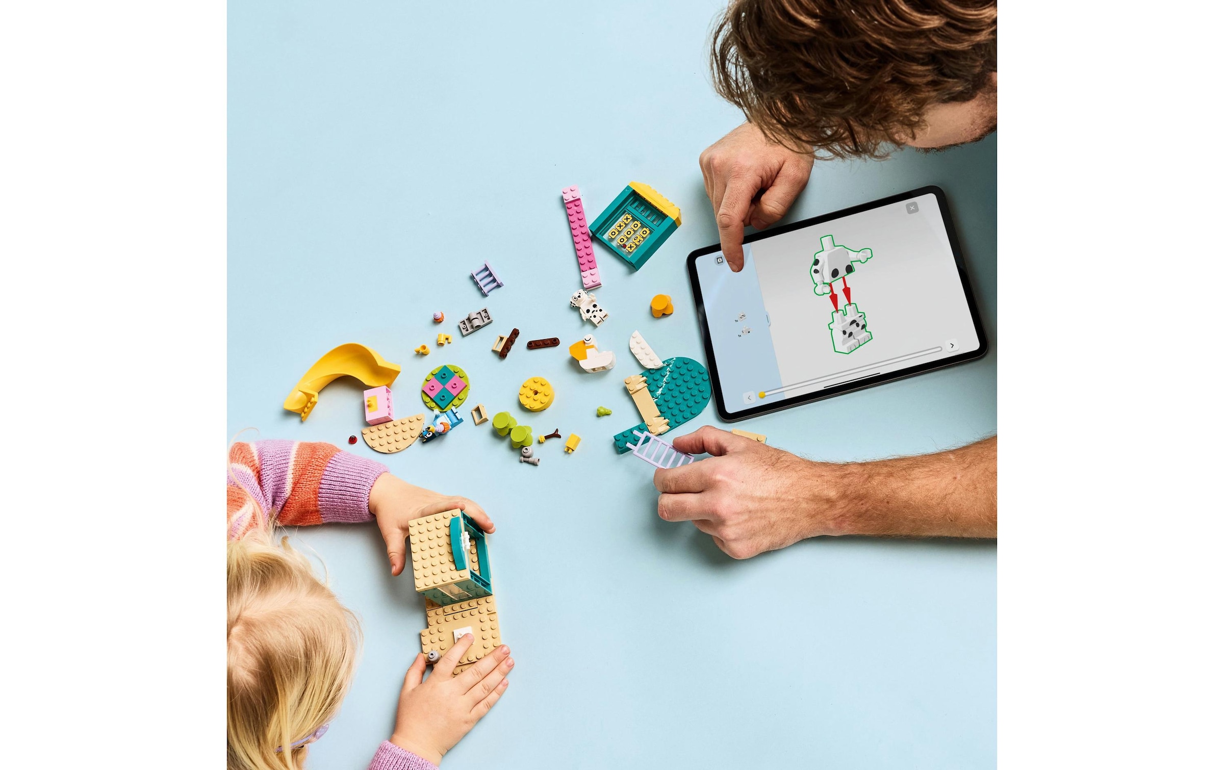 LEGO® Spielbausteine »LEGO® Bluey und Chloe auf dem Spielplatz 11201«