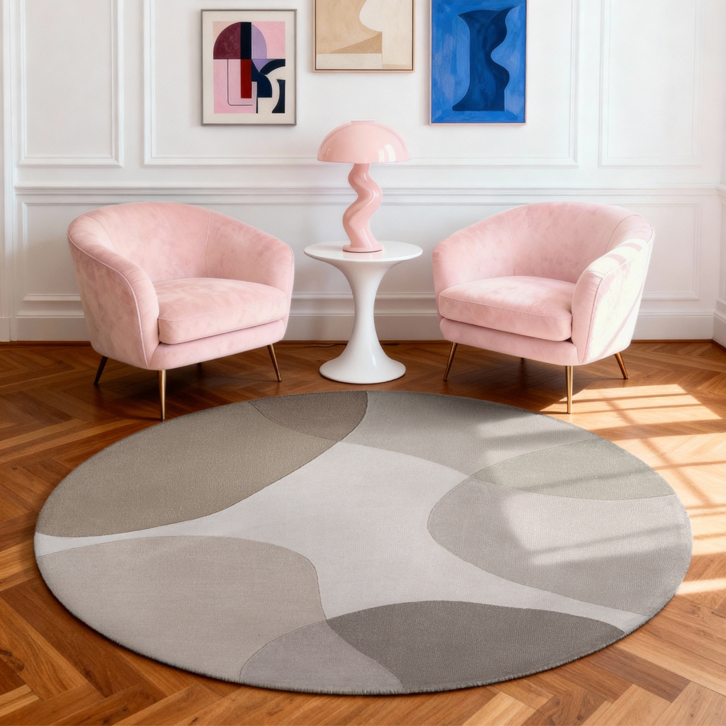 Image of Ted Baker Wollteppich "Clarissa, auch in rund" 11 mm Höhe Wolle, Abstrakt, Natur, Wohnzimmer, Schlafzimmer, Modern, Geometrisch