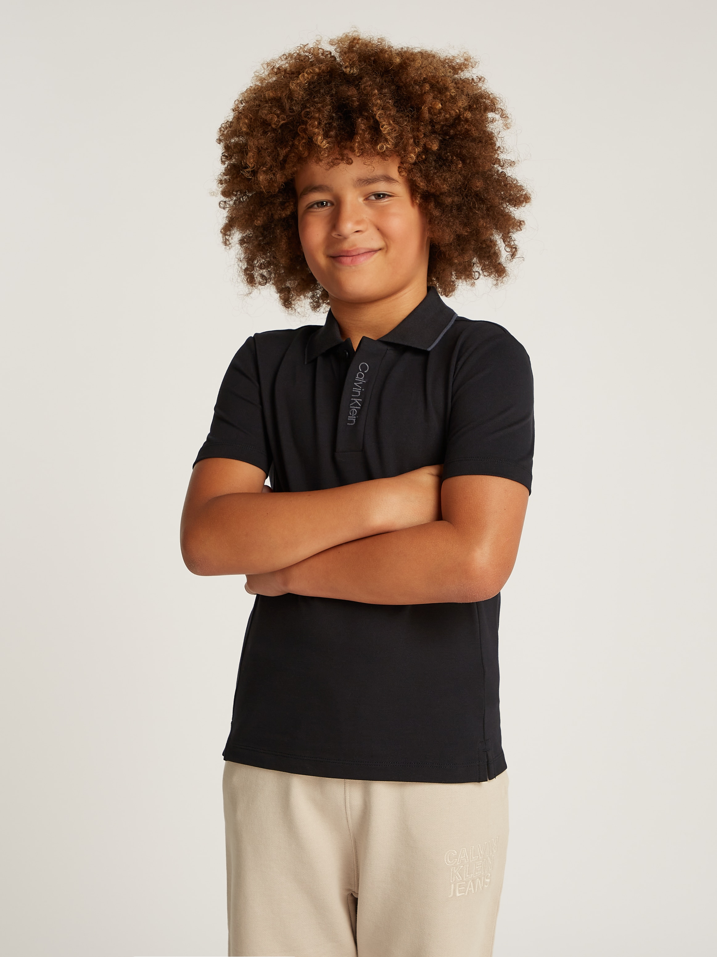 Calvin Klein Jeans Poloshirt »EMBRO. CK LOGO PIQUE POLO«, für Kinder bis 16 Jahre mit Logoprägung