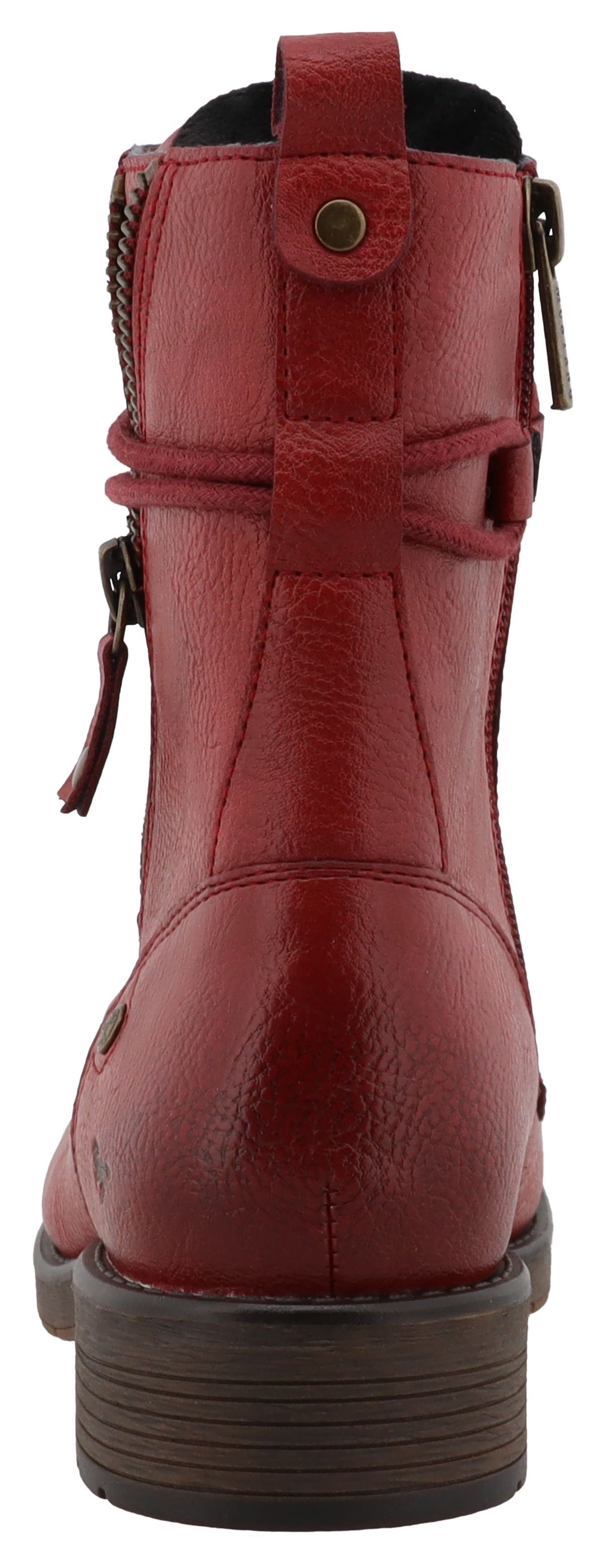Mustang Shoes Winterstiefelette »Elfi«  Stiefelette, Winterboots mit neckischem Zierreissverschluss