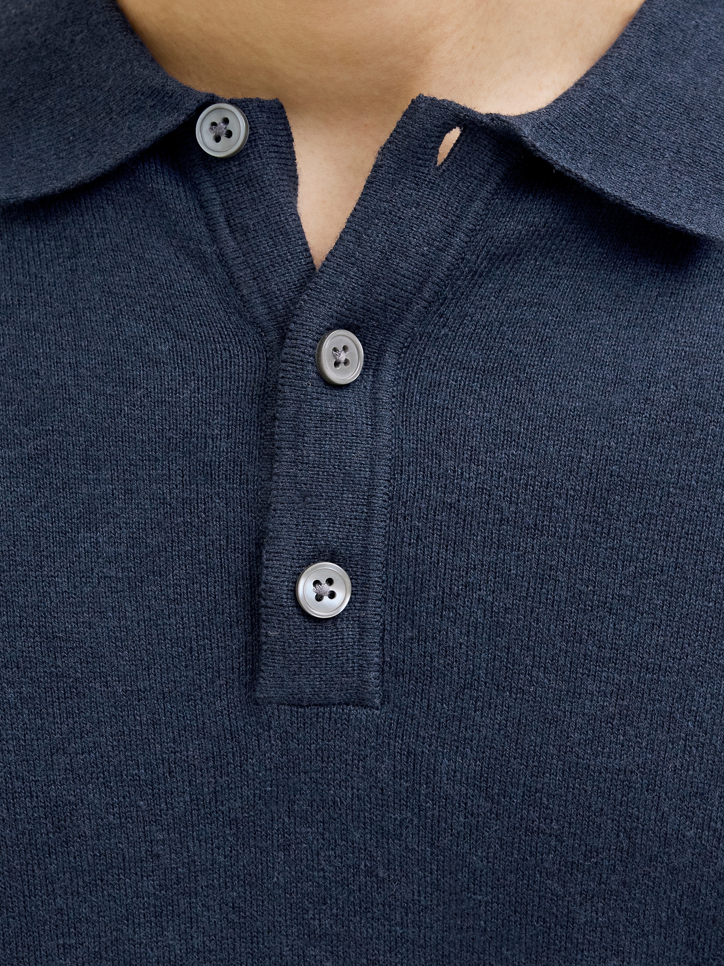 Jack & Jones Kurzarmpullover »JJEEMIL KNIT RELAXED POLO SS SN«, mit Polo Kragen