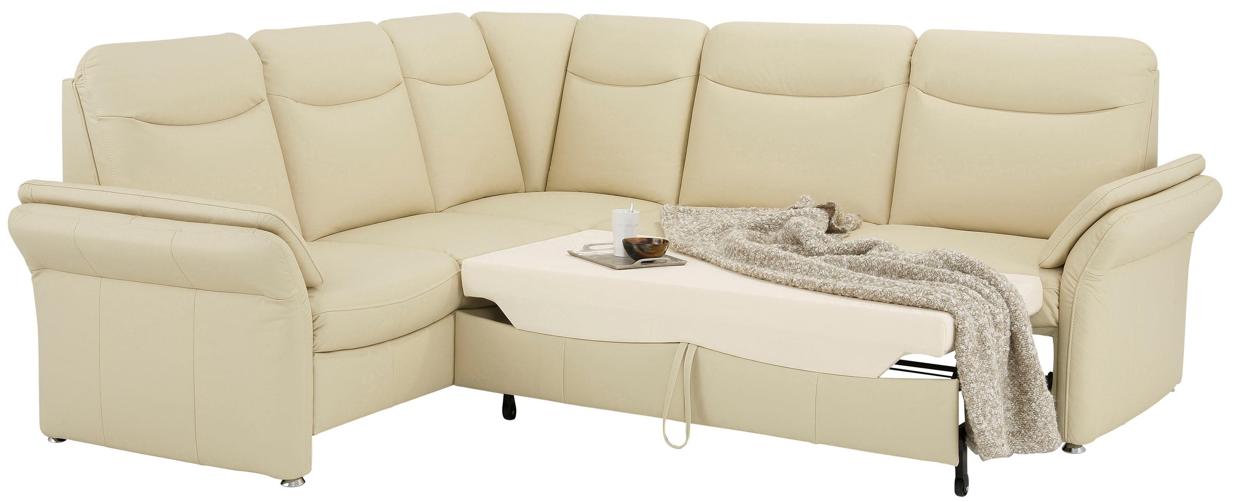 Home affaire Ecksofa »Tahoma L-Form«, mit Armlehnfunktion, wahlweise Bettfunktion, Schublade, Relaxfunktion