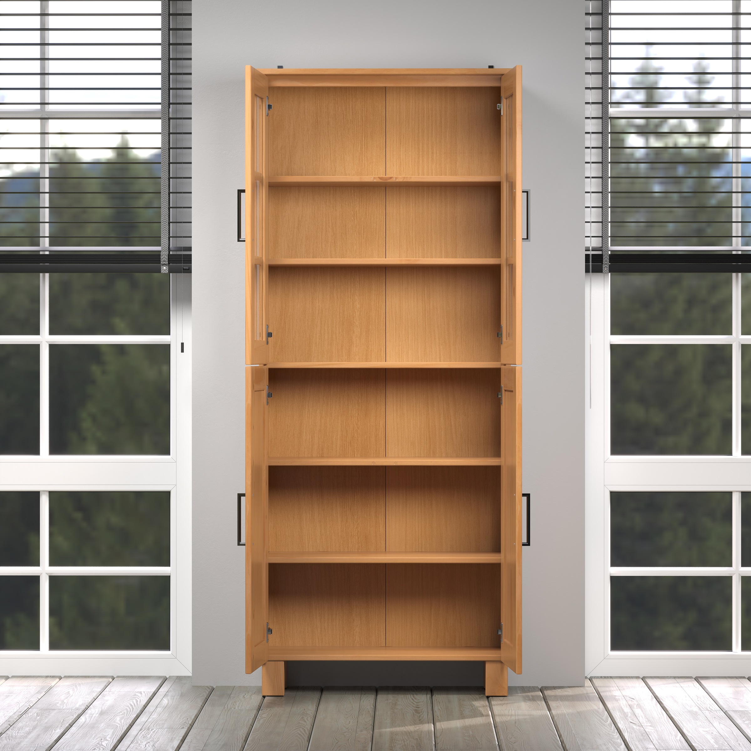 welltime Hochschrank »Ulea«, (1 St.), Breiter Badschrank aus Massivholz - Masse (B/T/H) 70/30/170 cm