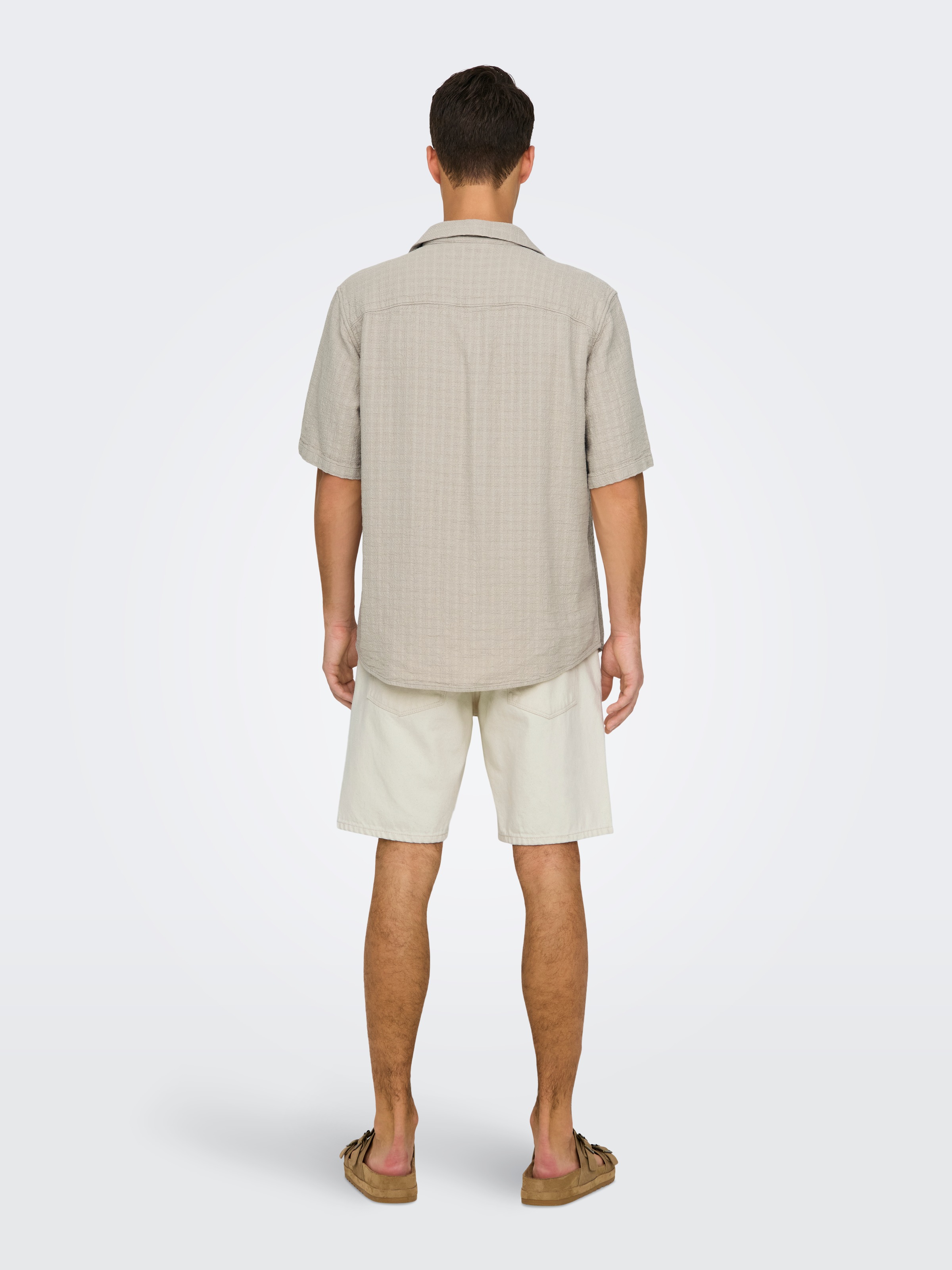 ONLY & SONS Chemise à manches courtes »ONSLATHAM RLXSS RESORT LINEN STRUC 0257«