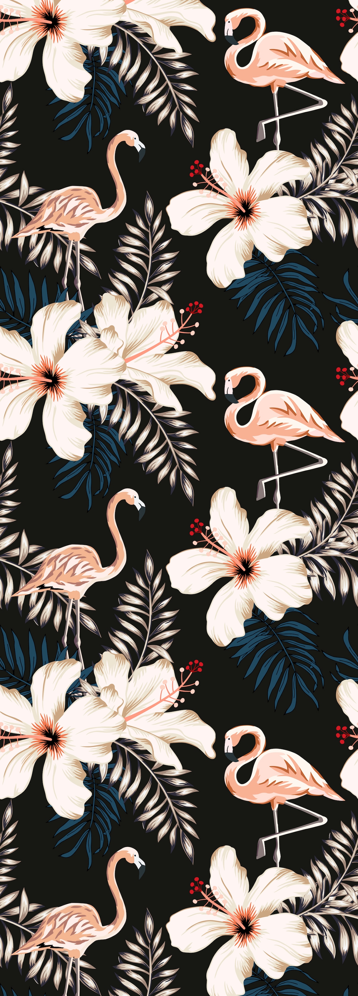 Image of queence Vinyltapete "Käthe" Motiv bedruckt botanisch floral gemustert natürlich glatt 90x250cm, selbstklebend, kinderleichte Anbringung, Sticker