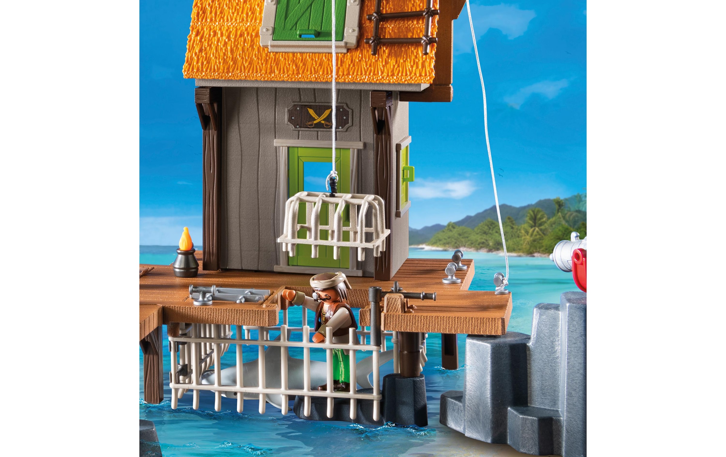 Playmobil® Briques de jeu »Piratenhafen mit Seeräuber-Gefängnis 71792«