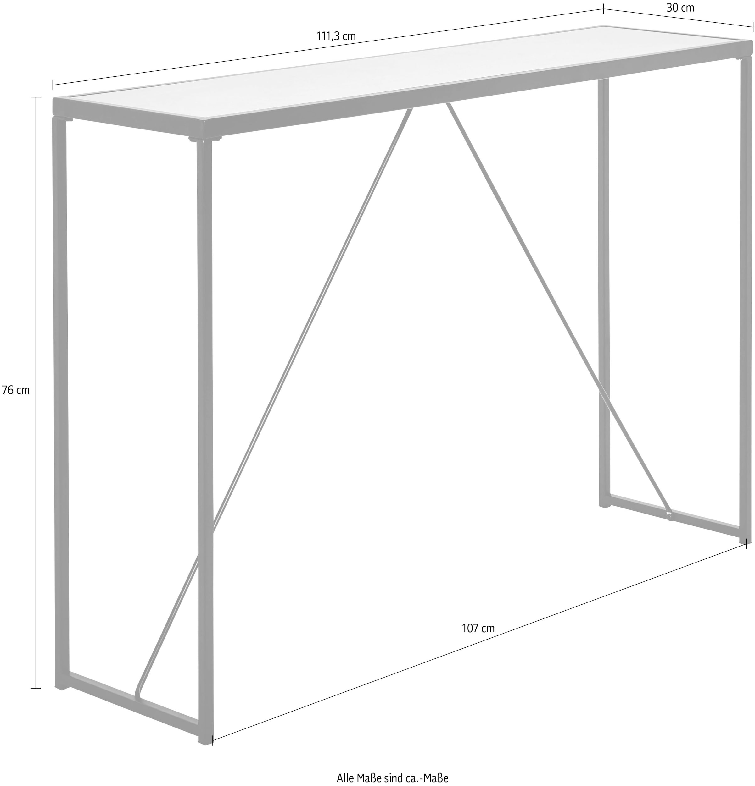 Jahnke Konsolentisch »GLAM CONSOLE« Breite ca. 111 cm, Beistelltisch