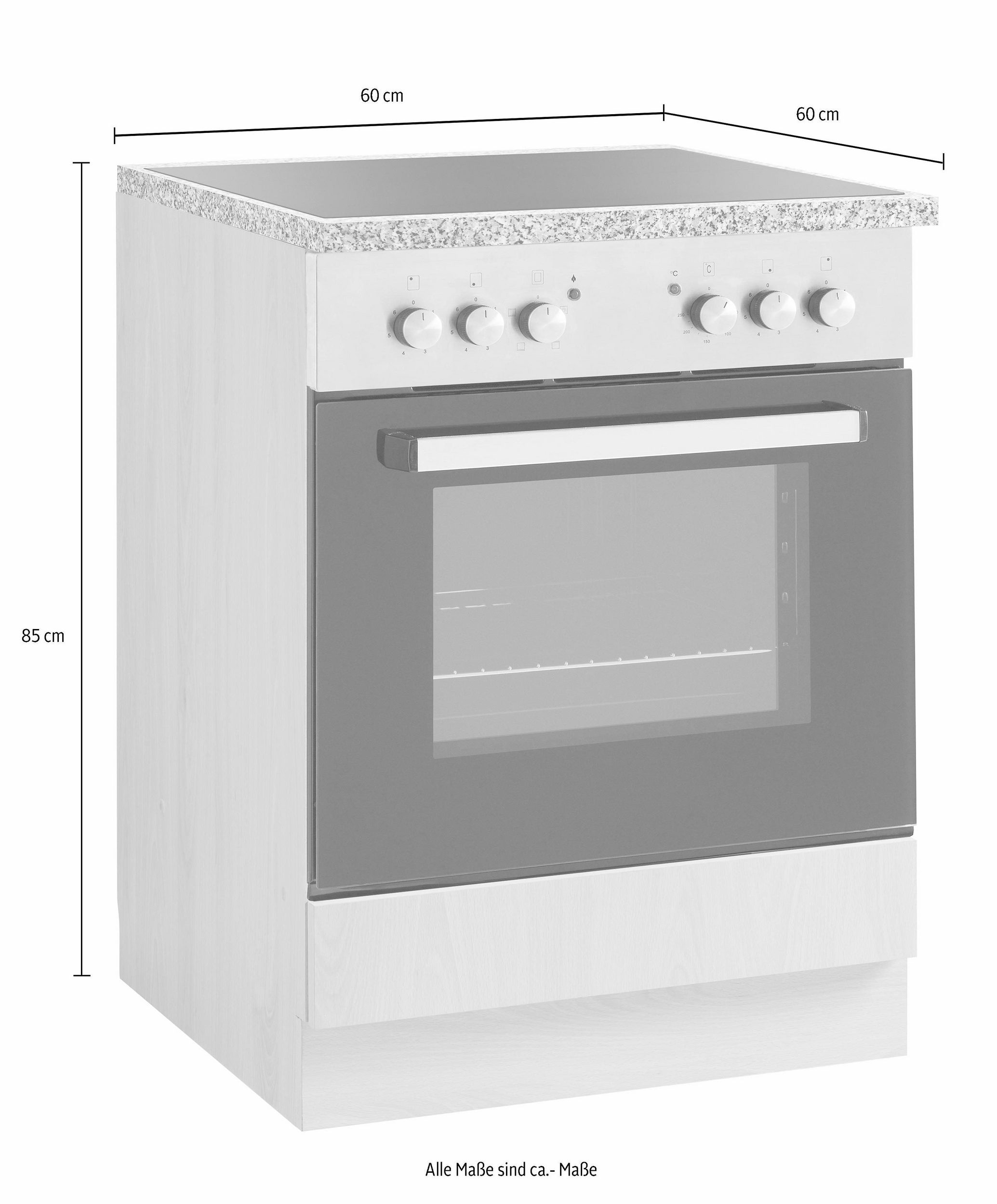 wiho Küchen Herdumbauschrank »Kiel«, 60 cm breit