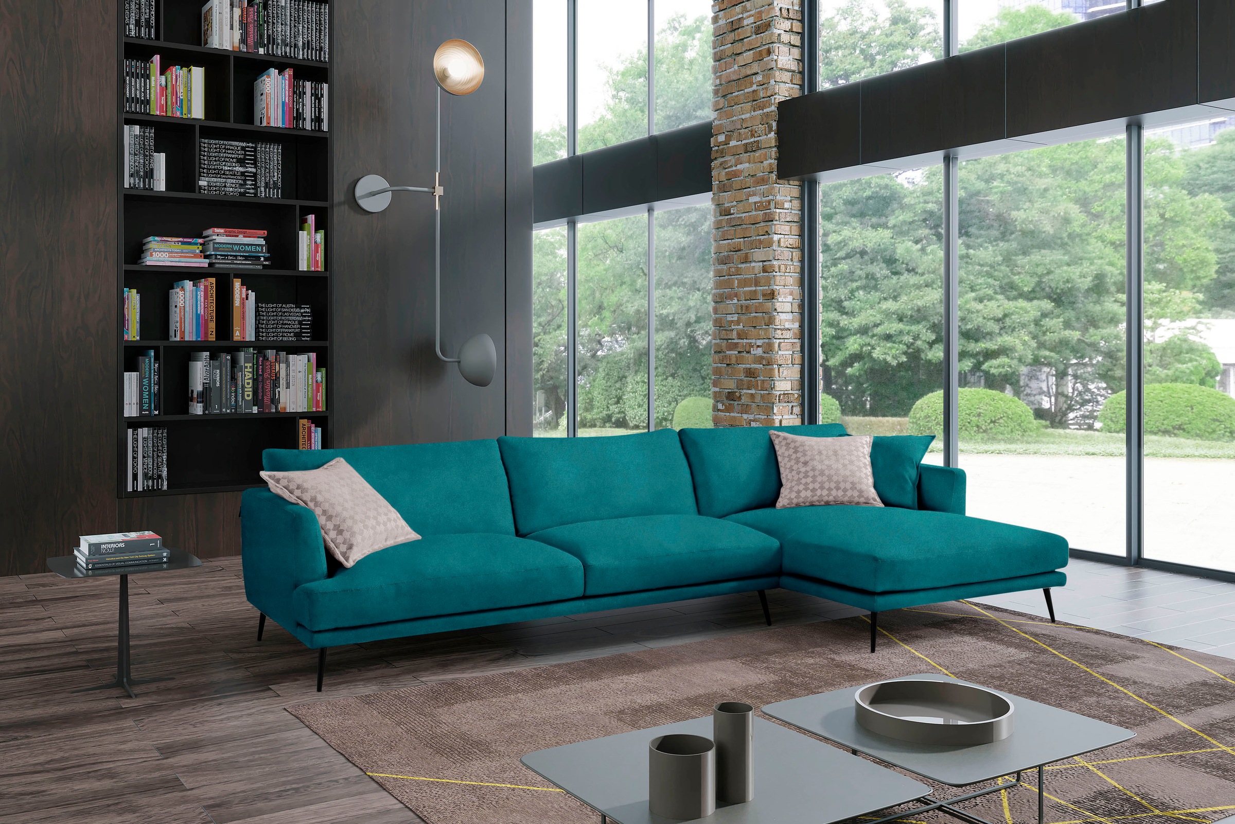 Image of Egoitaliano Ecksofa "Sophia, Designsofa mit extrakomfortablem Sitzkomfort, Breite 274cm" mit Daunenfederung, L-Form