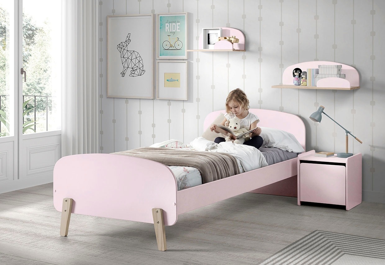 Vipack Étagère pour enfants »Kiddy, Ablage Kiefer massiv, zum hängen« L/H/P env. 45x21x25 cm, utilisation universelle, différentes couleurs,  étagère murale composants MDF laqués, largeur au choix 45 cm ou 65 cm