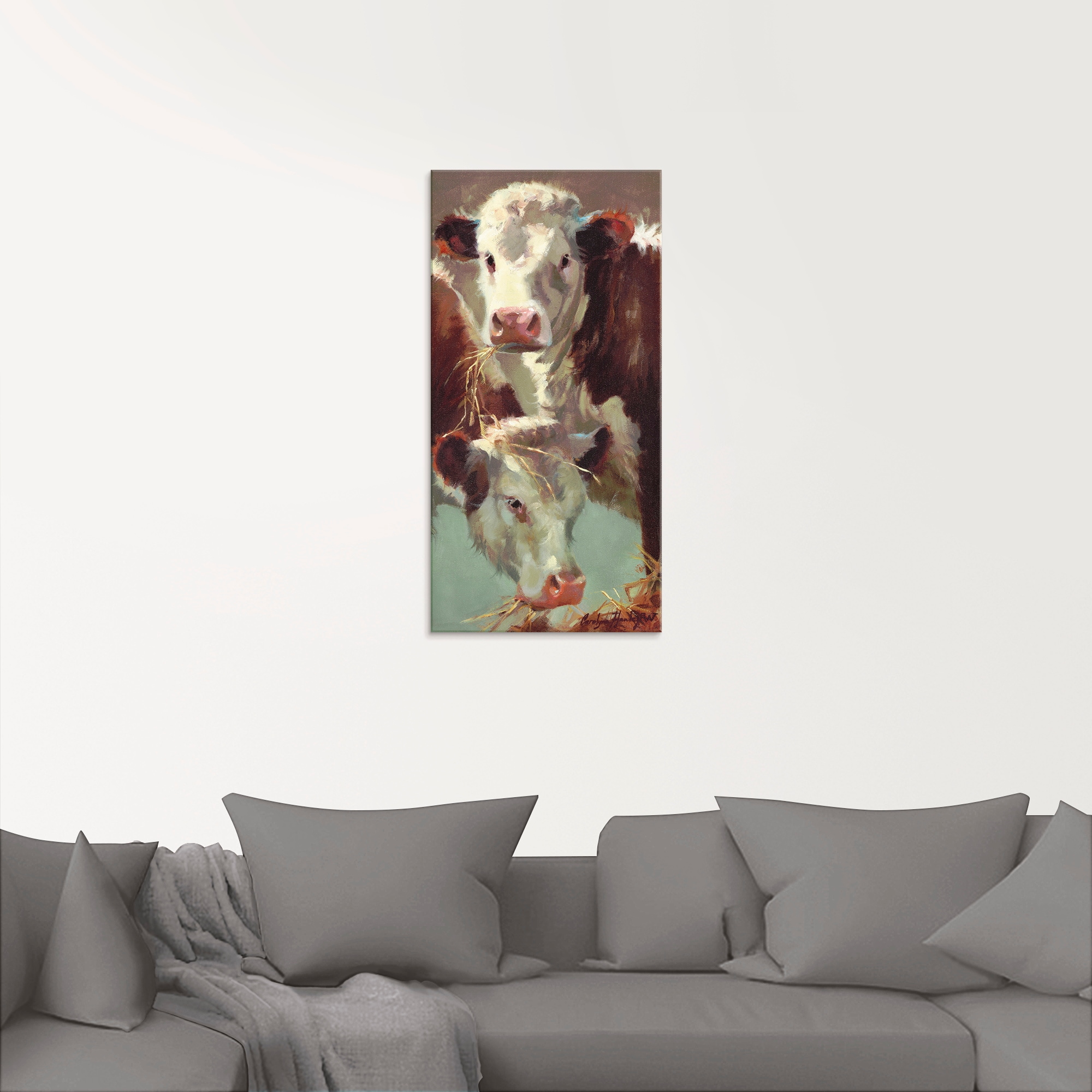 Artland Tableau en verre »Kauen und Schlucken« 1 cuis tlg. in verschiedenen Grössen