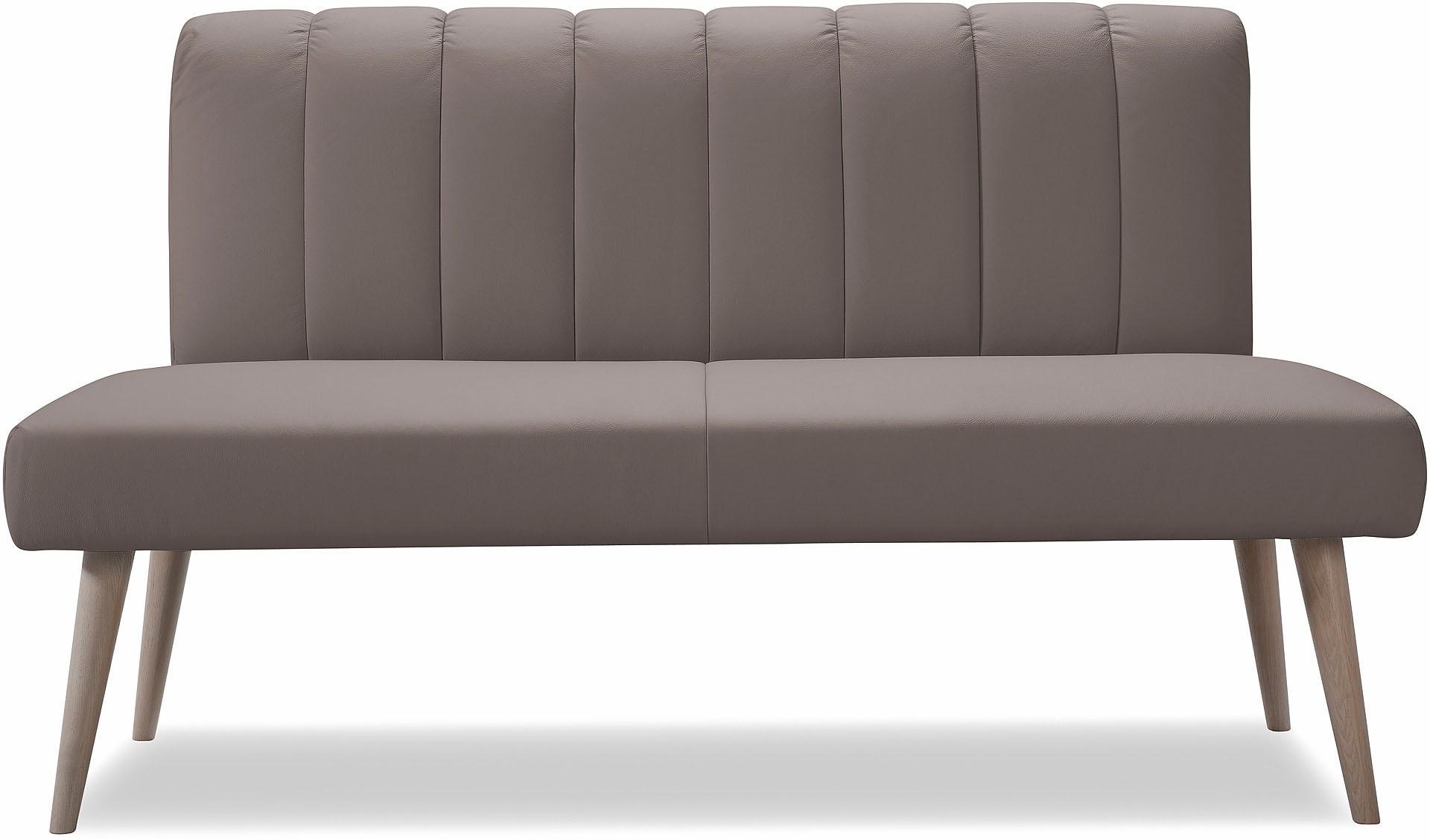 exxpo - sofa fashion Sitzbank »Costa, moderne Rückensteppung, bequem und elegant, hoher Holzfuss«, hochwertige Detailverarbeitung, Frei im Raum stellbar