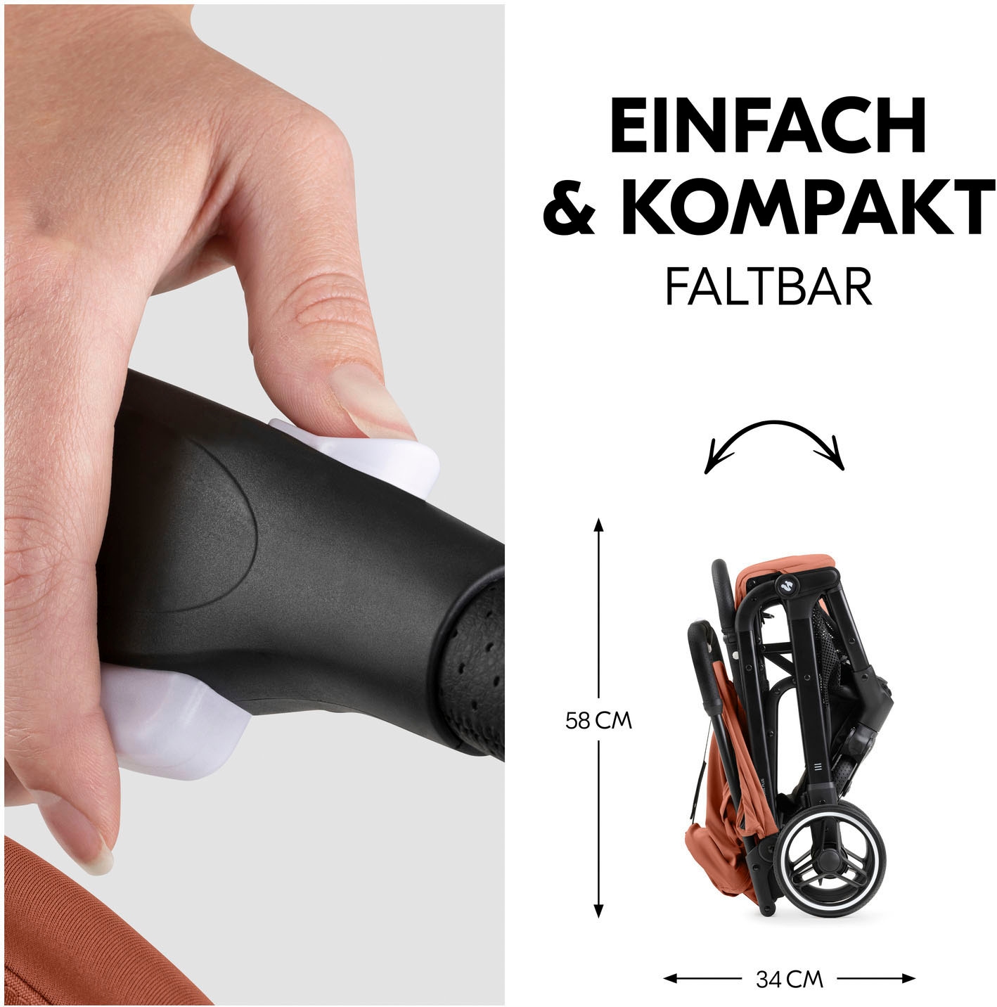 Hauck Poussette pour enfants »Travel N Care Plus, cork« 22 kilos