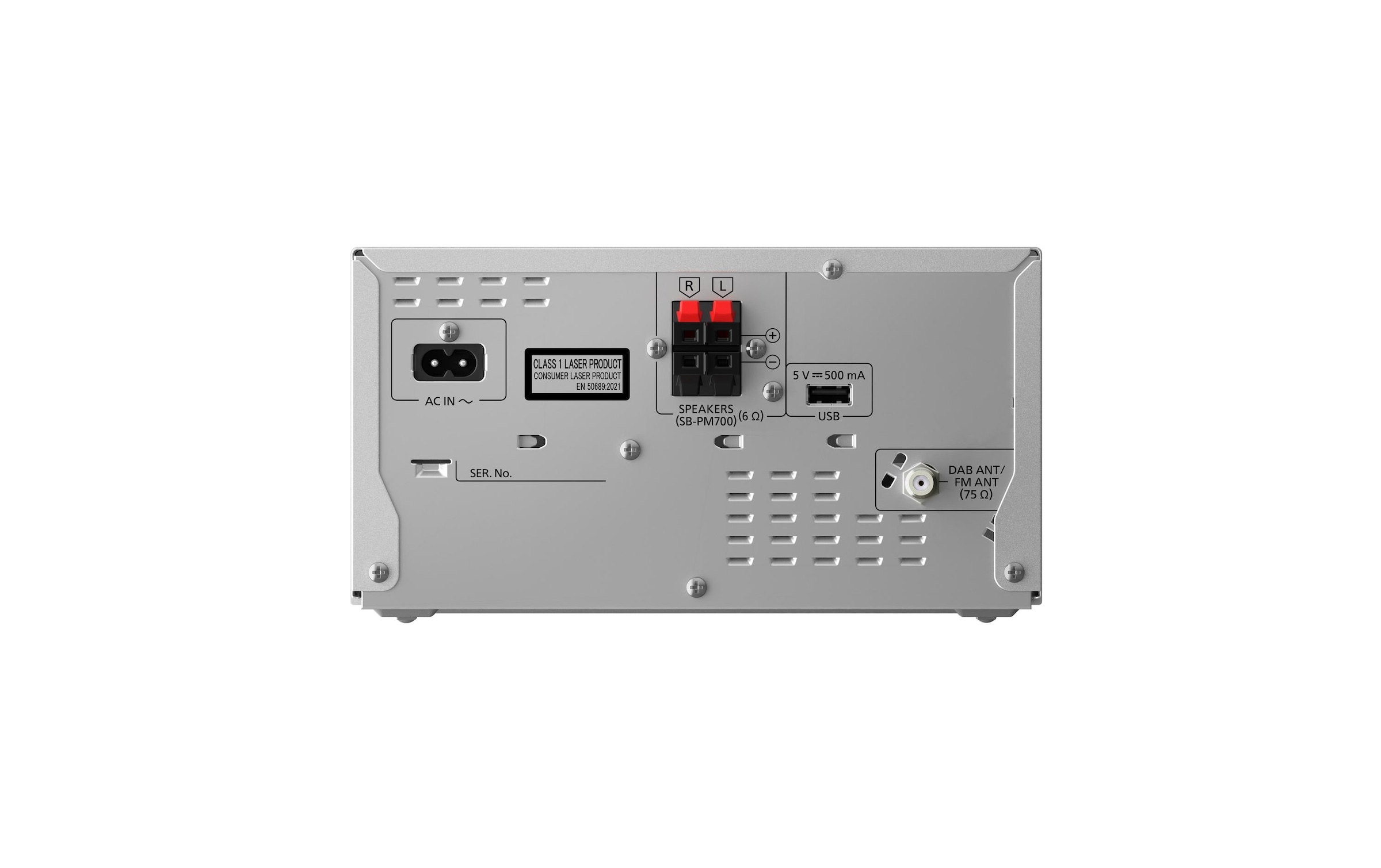 Panasonic Microanlage »Anlage PM704 S«, (Digitalradio (DAB+)-FM-Tuner 80 W)