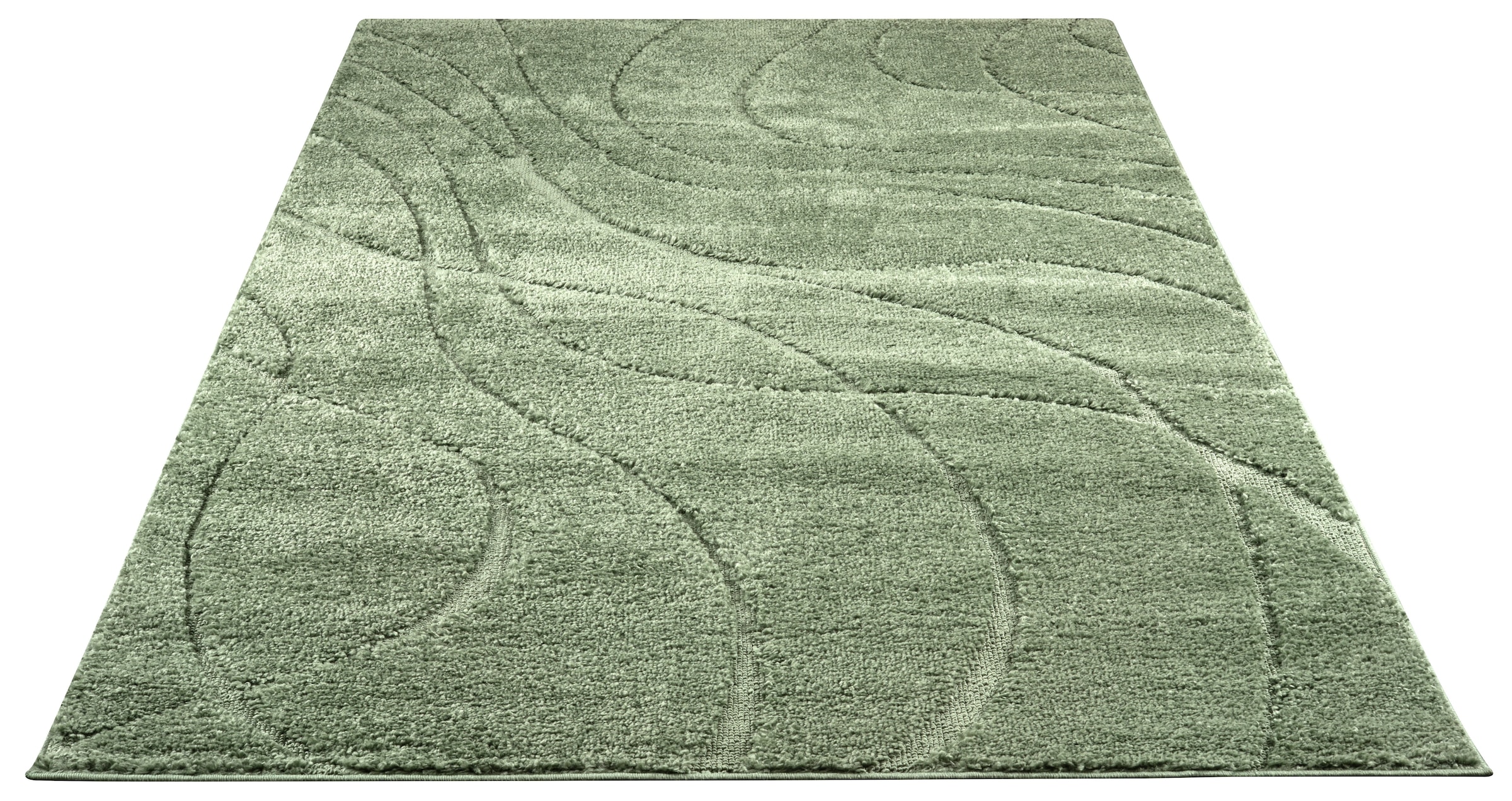 GOODproduct Tapis »Lavia, Wellenmuster, Hoch-Tief« Rectangulaire 20 mm Höhe Motif linéaire, design moderne, effet 3D, tapis design, salon