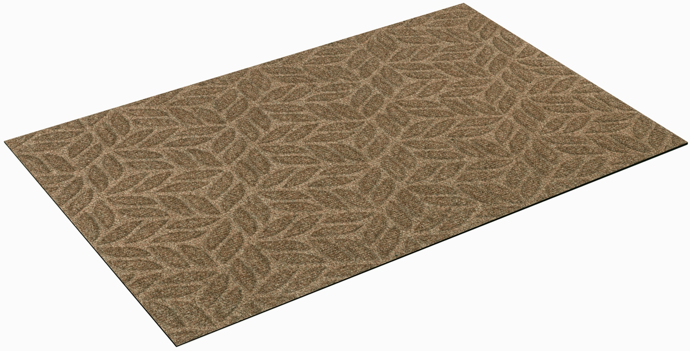Image of wash+dry by Kleen-Tex Teppich "DUNE Leaves Taupe" rechteckig 8 mm Höhe