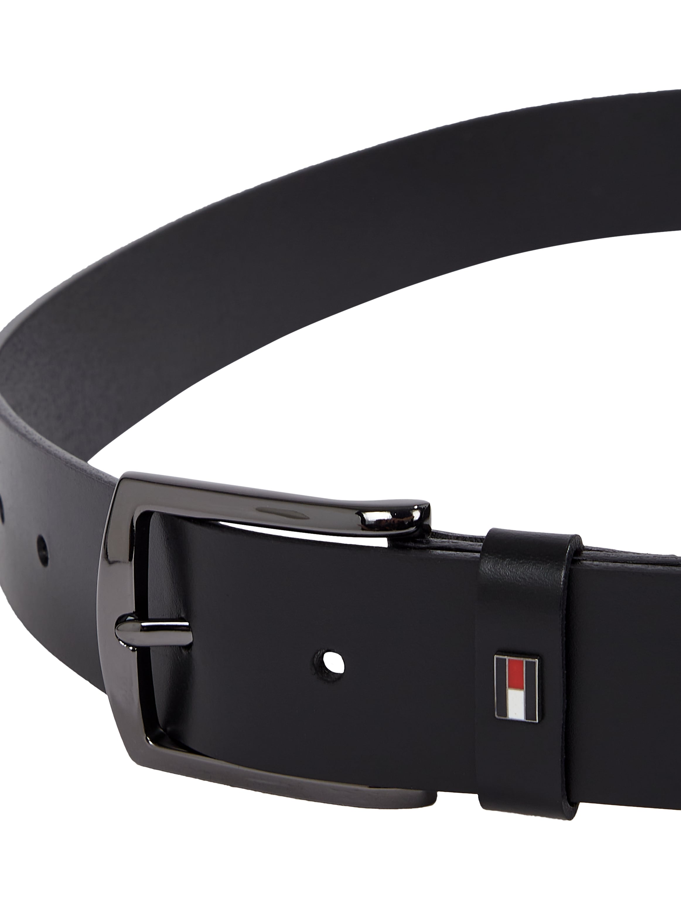 Tommy Hilfiger Ledergürtel »DENTON 3.5 EXT«, Einfachdornschliesse, Metalllogo