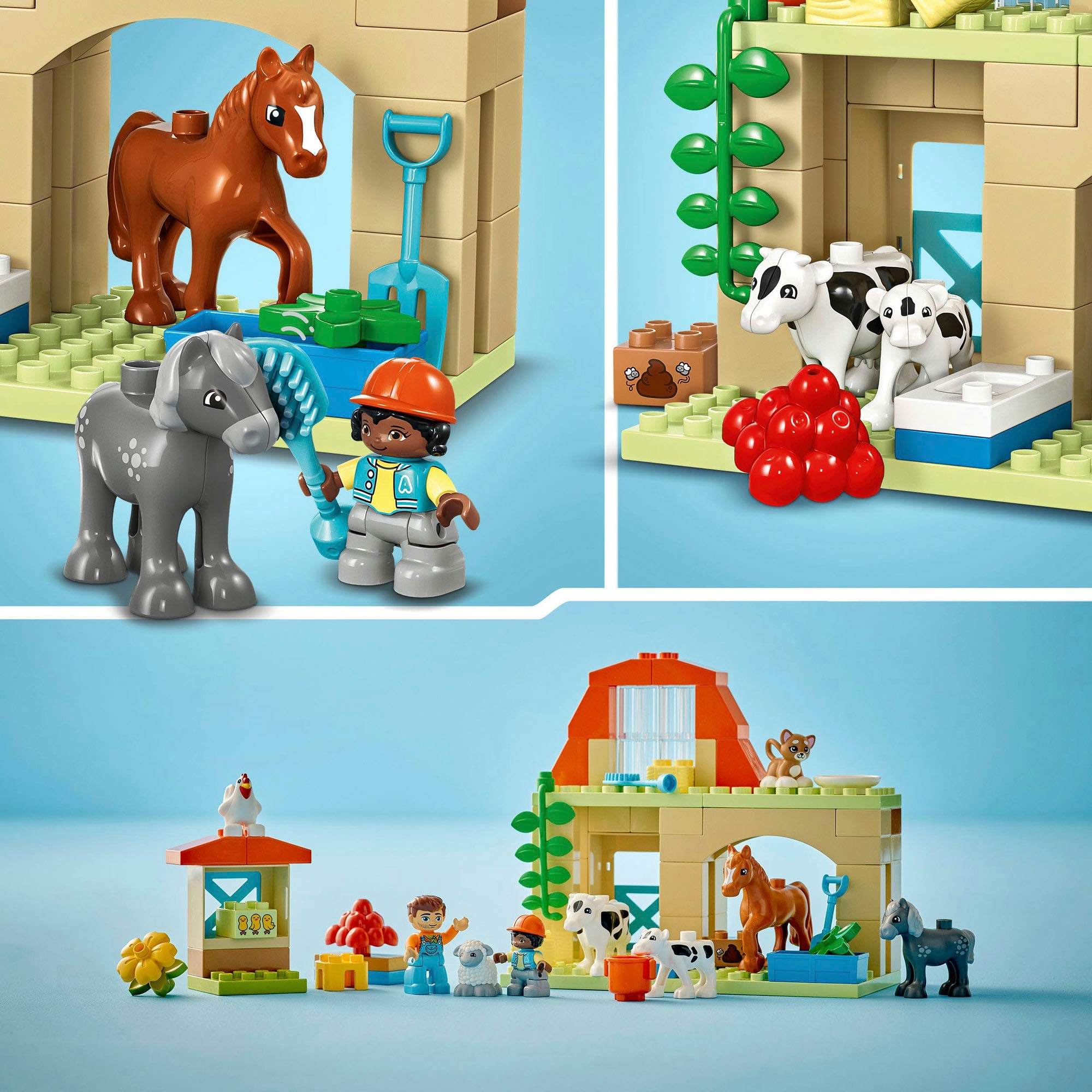LEGO® Konstruktionsspielsteine »Tierpflege auf dem Bauernhof (10416), LEGO DUPLO Town« Made in Europe