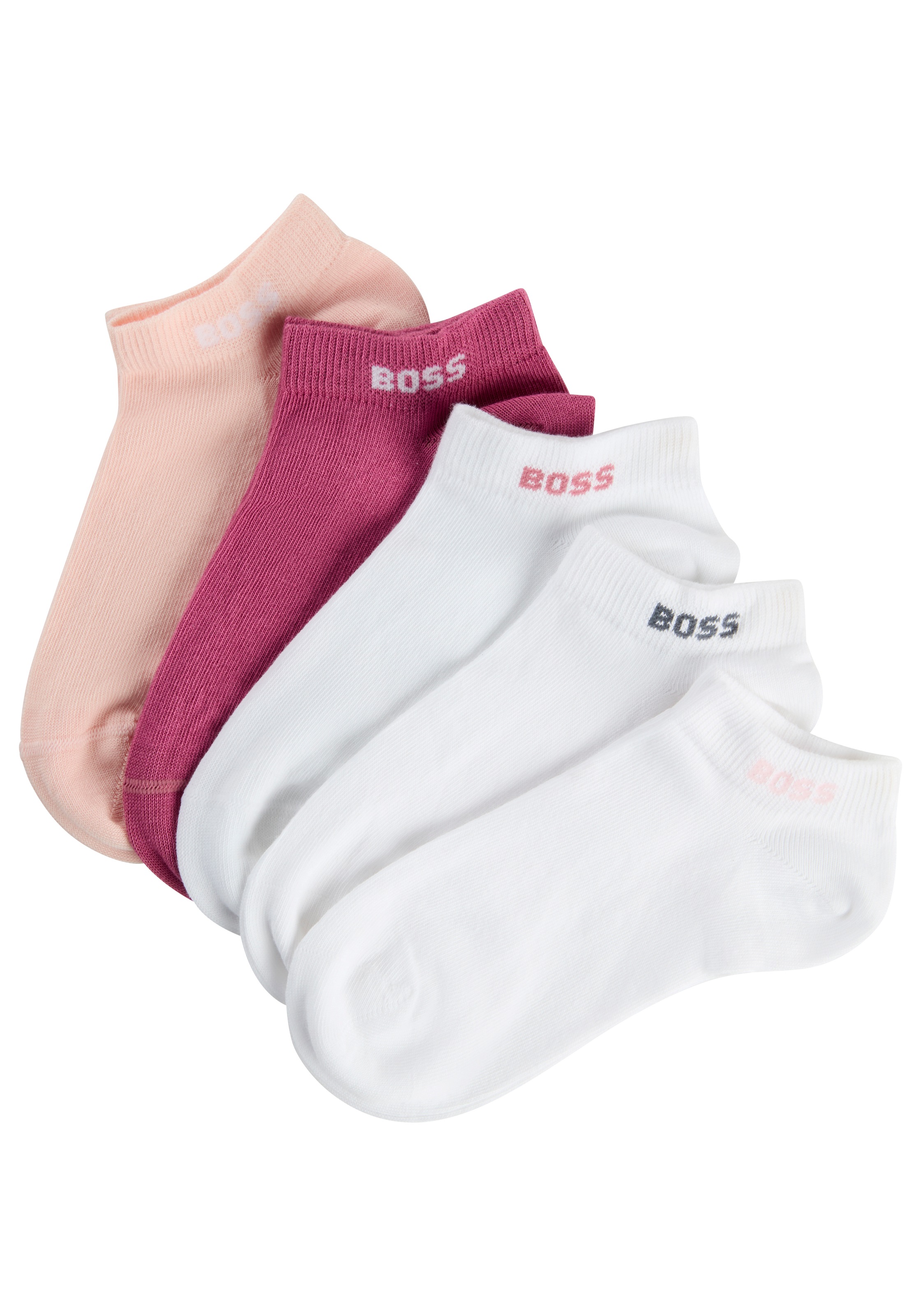 BOSS Sneakersocken »5P AS Logo CC W«, (Packung, 5 Paar, 5er), mit BOSS-Logoschriftzug