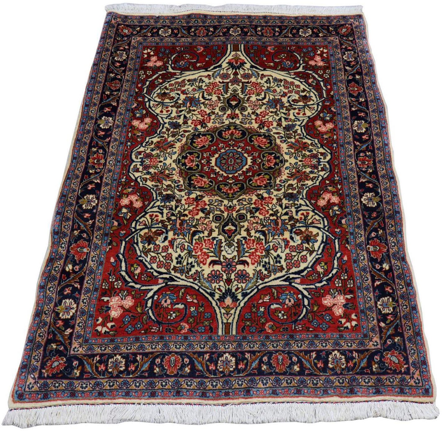 Image of morgenland Wollteppich »Bidjar Medaillon Blu scuro 155 x 109 cm«, rechteckig, 1,5 mm Höhe, Handgeknüpft bei Ackermann Versand Schweiz