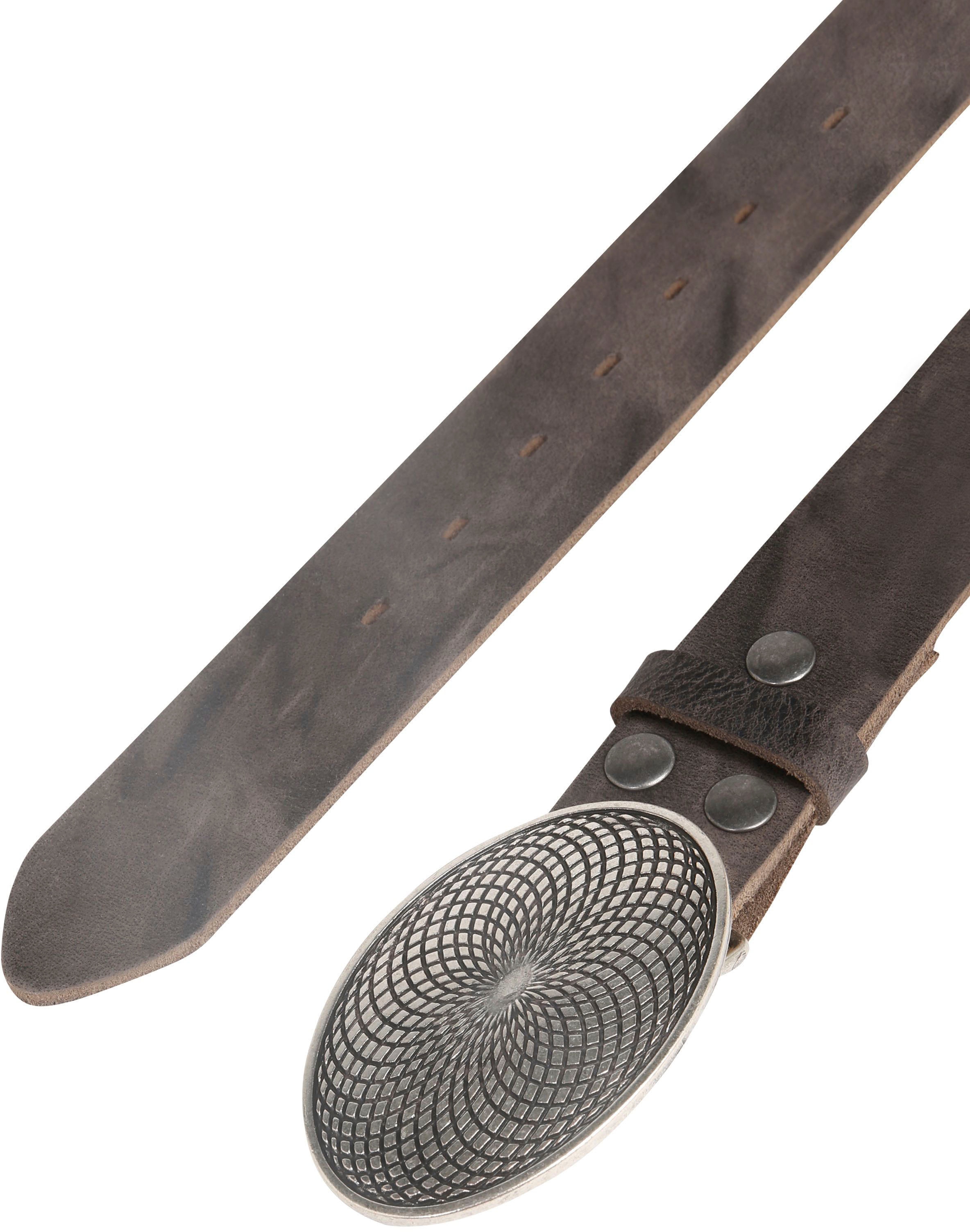 Rettungsring Gürtel Ceinture en cuir , mit Koppelschliesse im Antik-Look