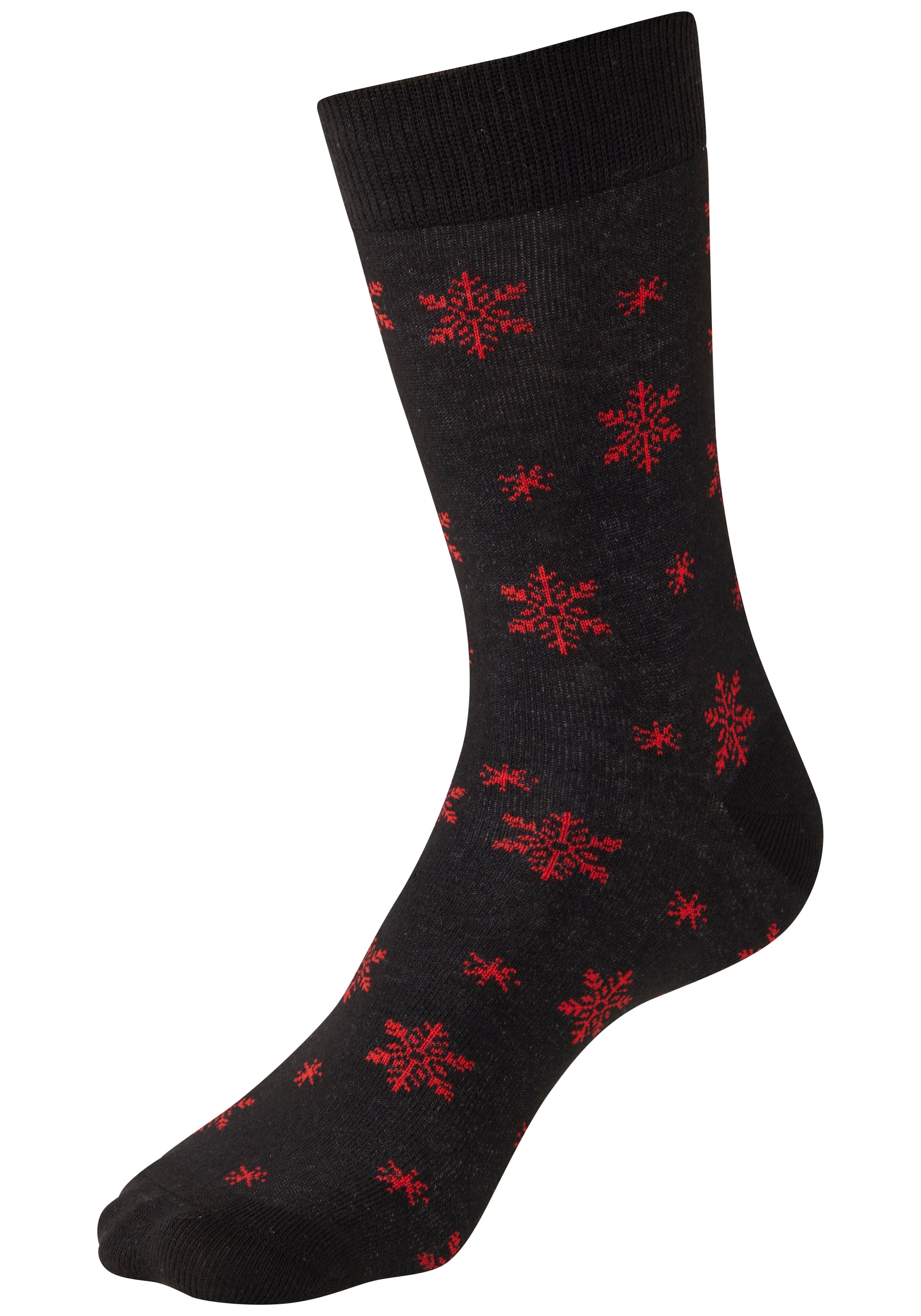 LASCANA Chaussettes Packung, 3 Couple tlg. mit weihnachtlichem Dackelmotiv