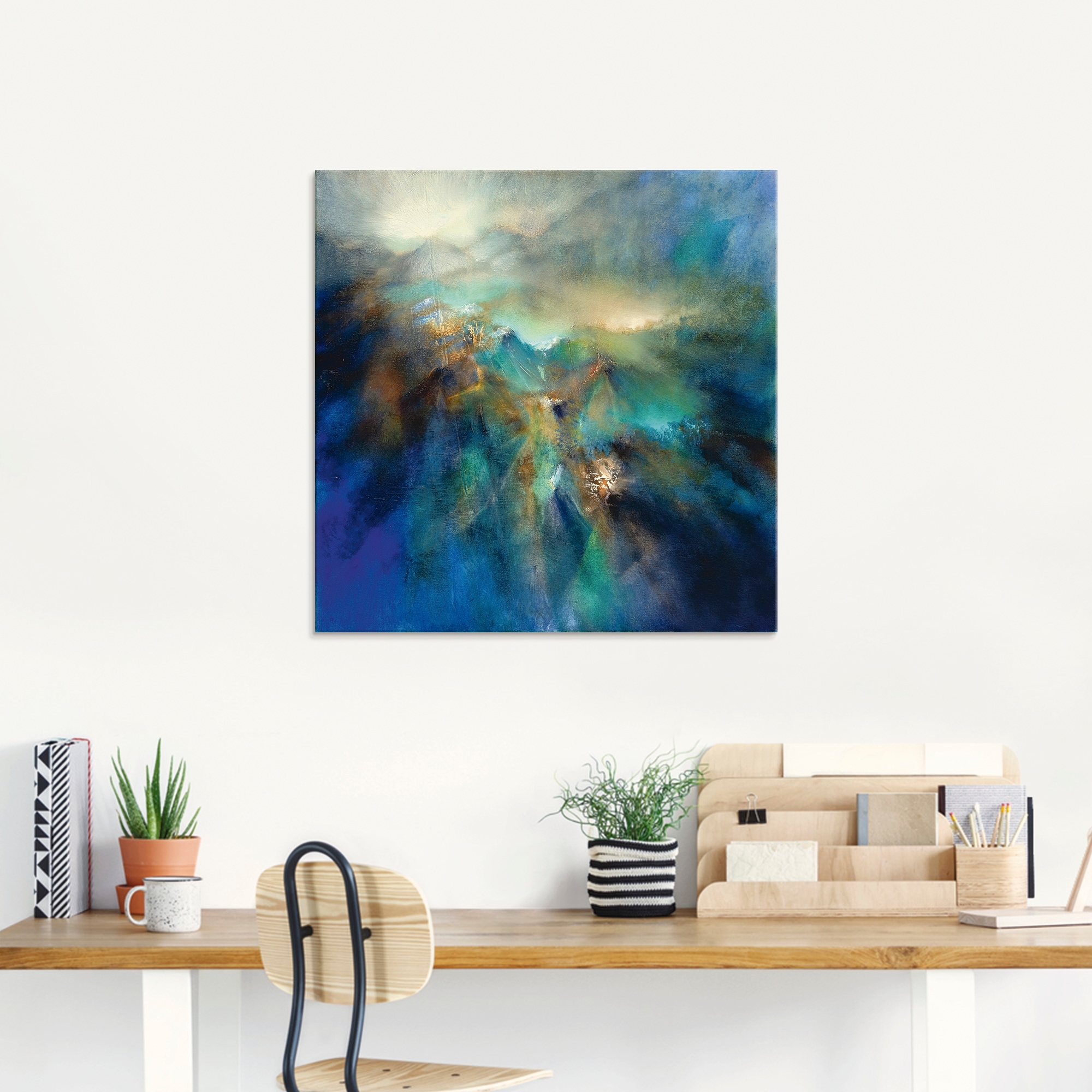 Artland Tableau en verre »Über allen Gipfeln« 1 cuis tlg. in verschiedenen Grössen