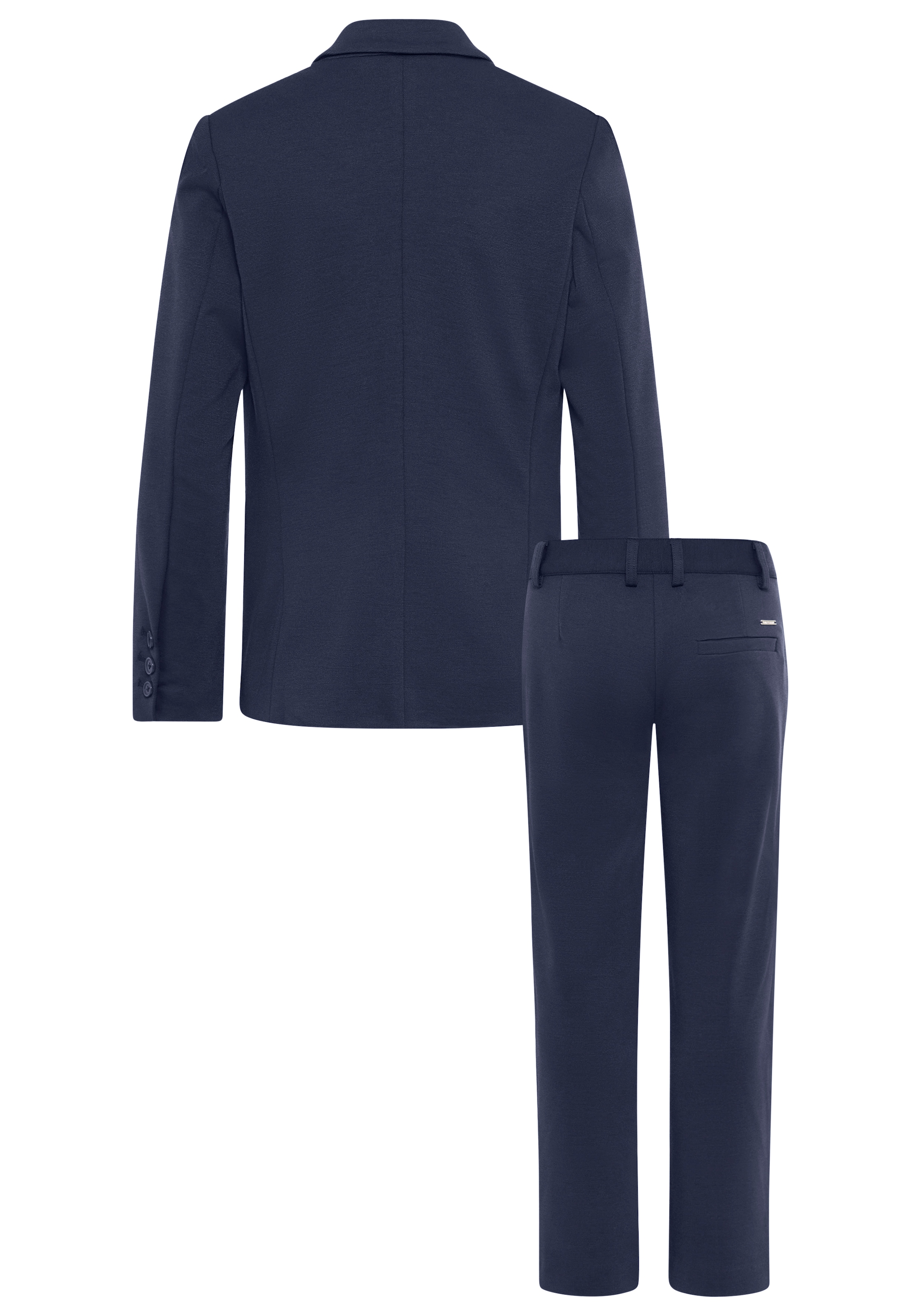 Bruno Banani Costume »2tlg. Jersey Anzug für Jungen« Ensemble, Veste & pantalon, 2 cuis tlg. Basic adapté à toutes occasions. Costume jersey élégant pour adolescents
