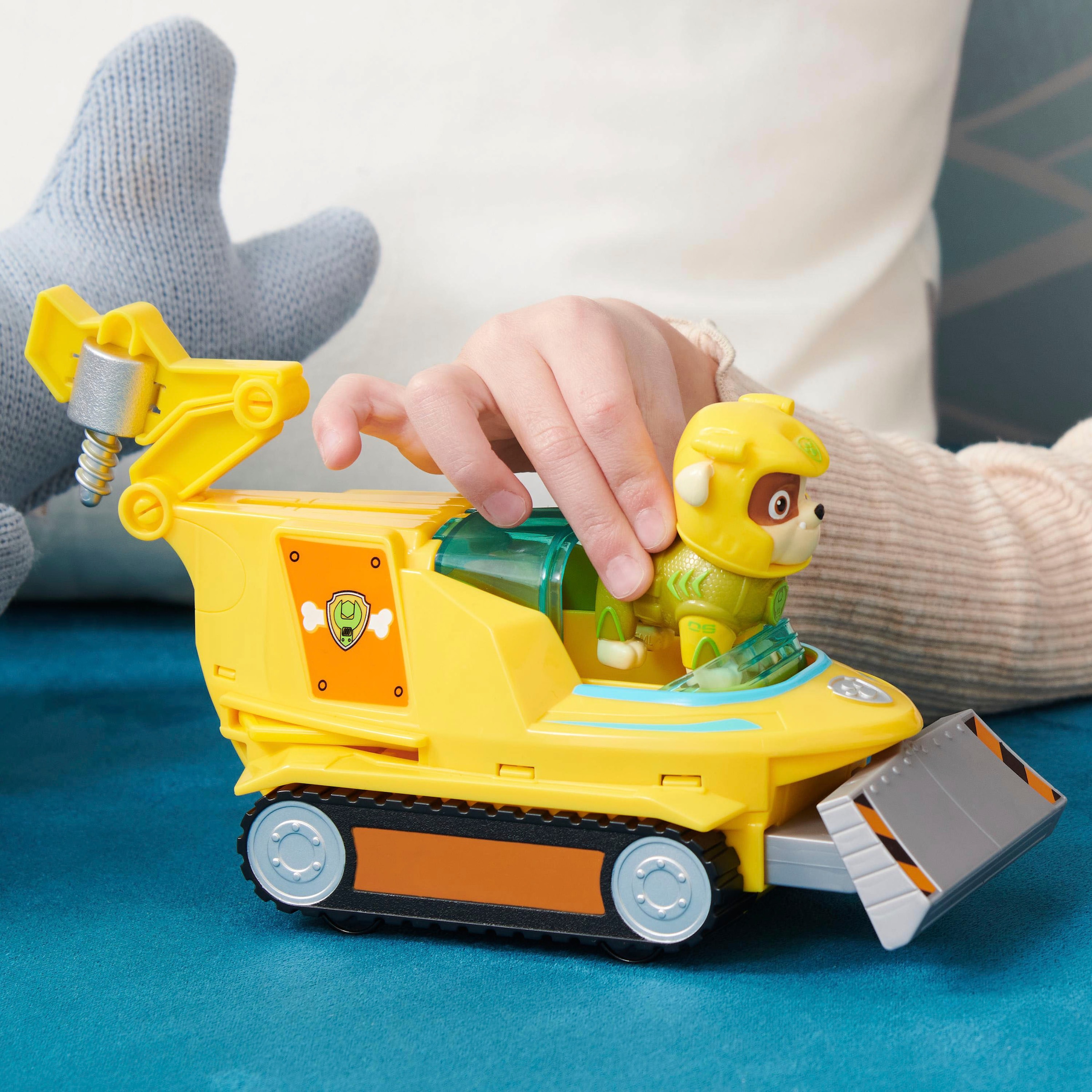 Spin Master Voiture-jouet »Paw Patrol - Aqua Pups - Basic Themed Vehicles Solid Rubble« mit Funktionen