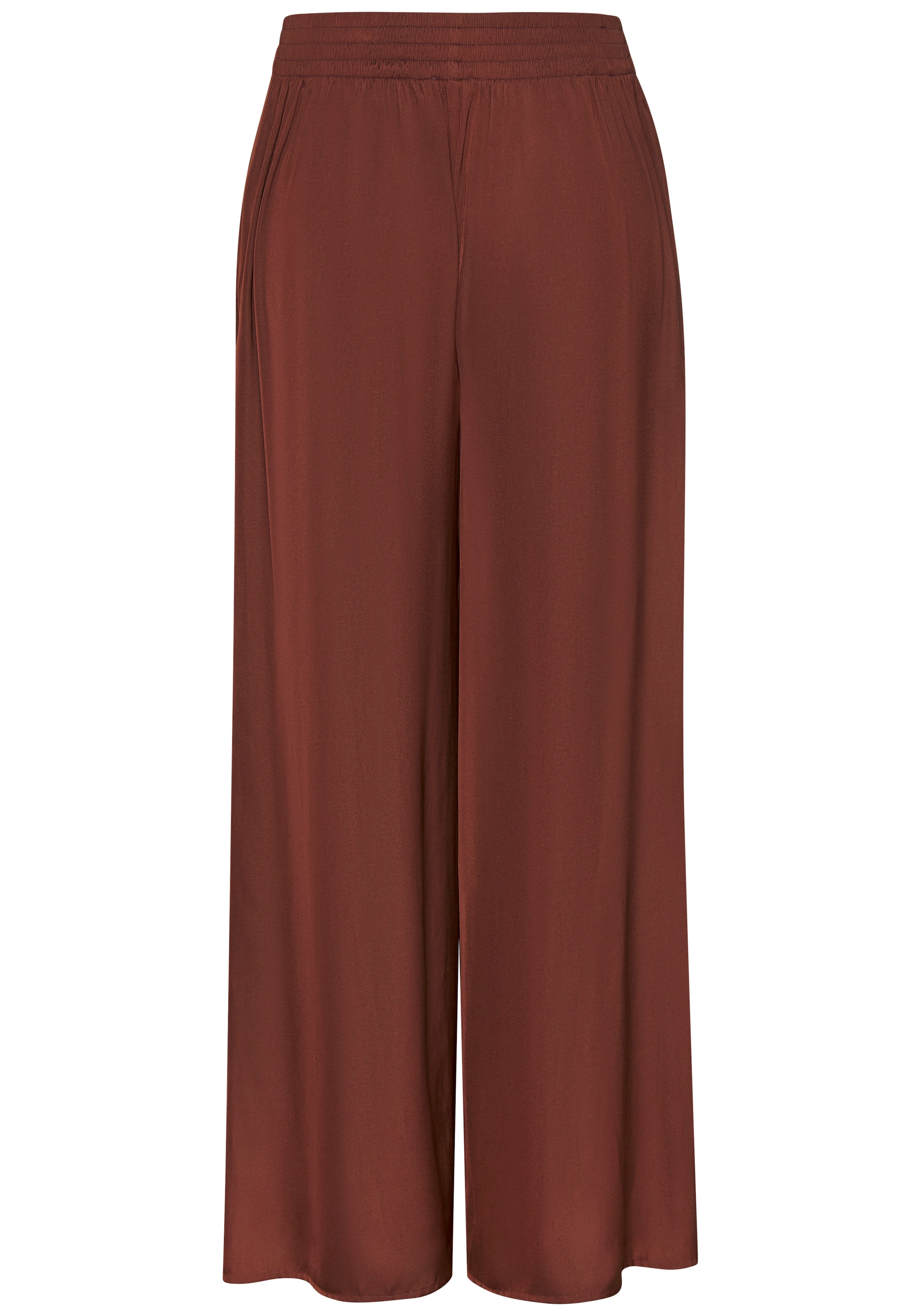 LASCANA Pantalon tissé  aus leichter Satinqualität, luftige Sommerhose mit Taschen, elegant