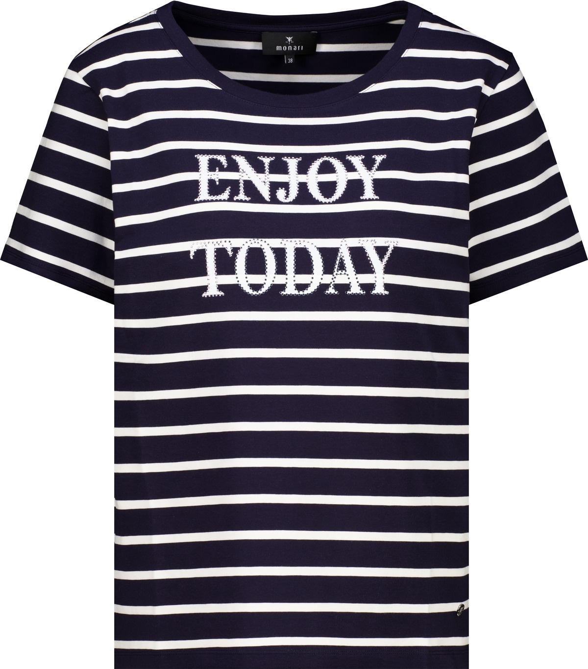 Monari Rundhalsshirt mit Streifen
