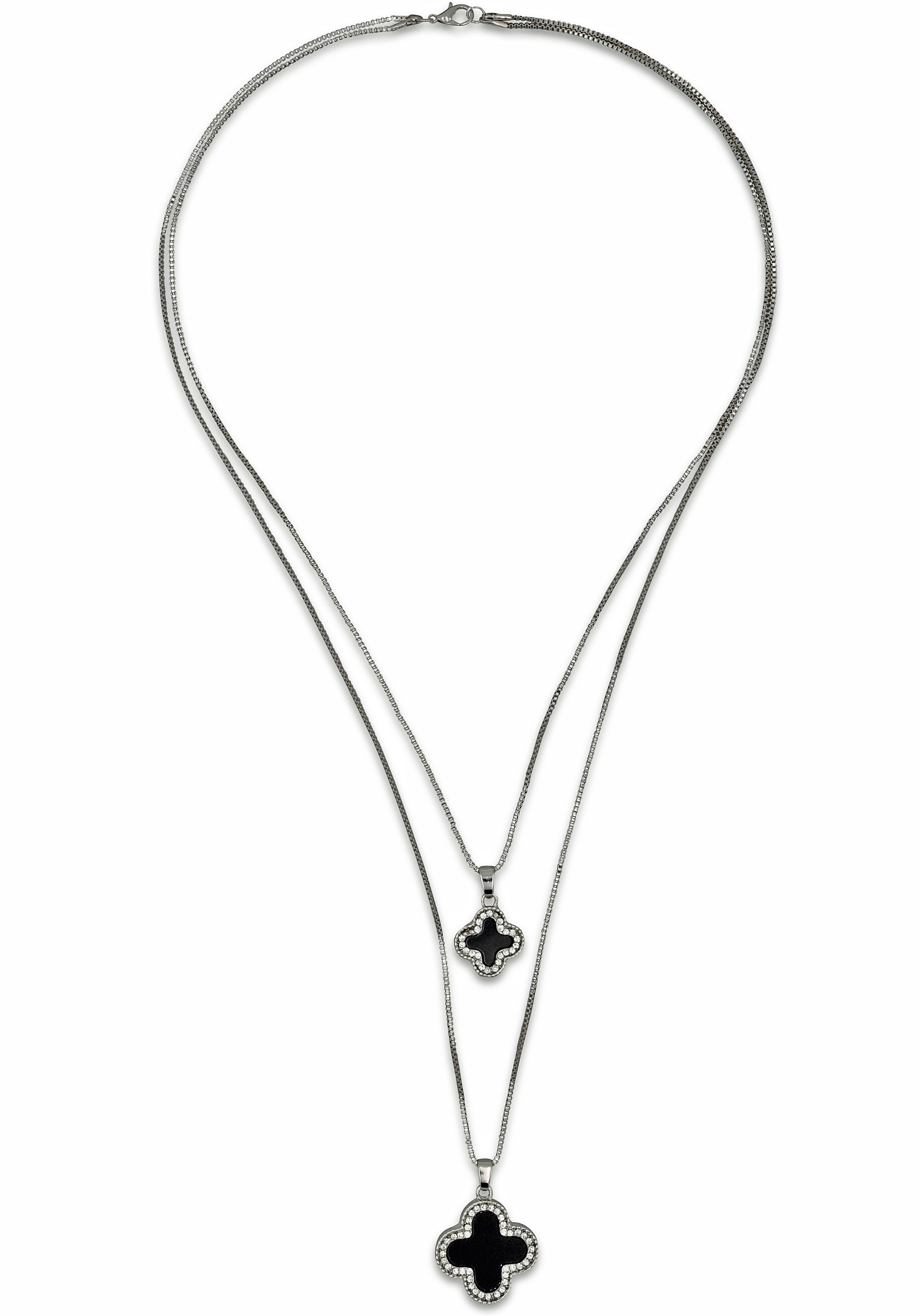 Image of J.Jayz Kette mit Anhänger »Kreuz, zweireihig«, mit Glassteinen bei Ackermann Versand Schweiz