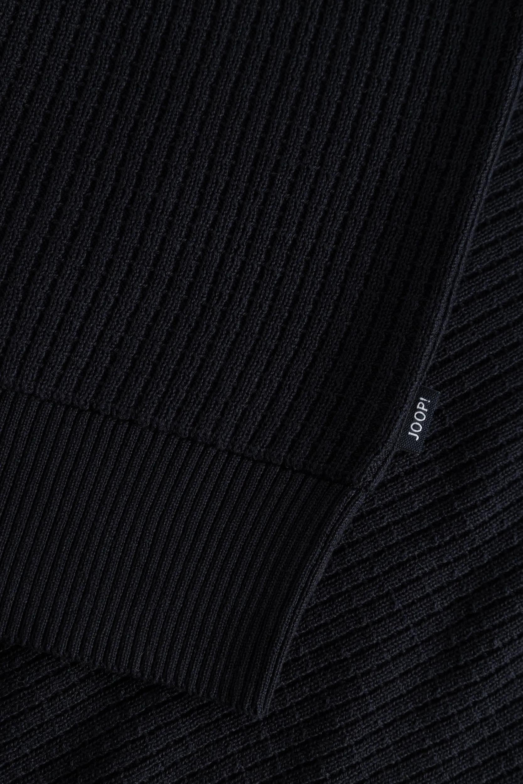 JOOP! Veste en tricot »Vittrios« in Rippstrick, Stehkragen