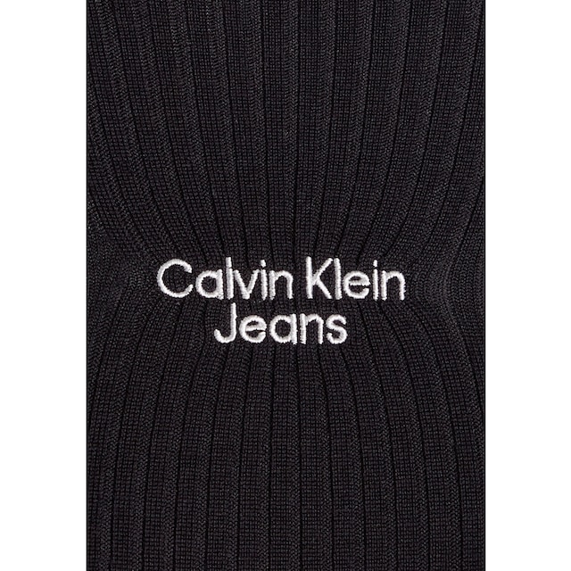Bodykleid Markenlogo Calvin DRESS«, Klein versandkostenfrei LOGO Klein SWEATER »STACKED auf Jeans bestellen Brust mit der ♕ TIGHT Calvin