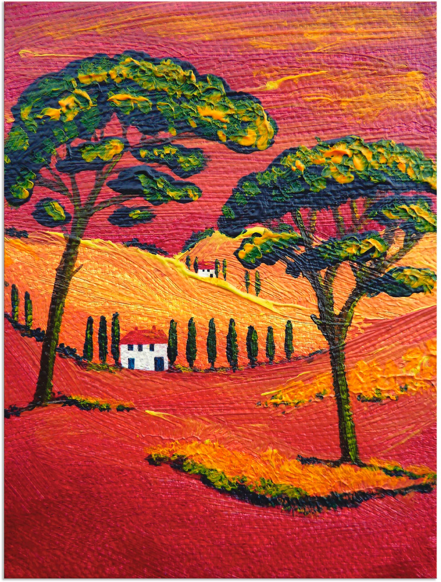 Artland Wandbild »Irgendwo St.), kaufen in Leinwandbild, Wandaufkleber Toskana als der in Poster Alubild, (1 Europa, versch. Grössen oder 3«