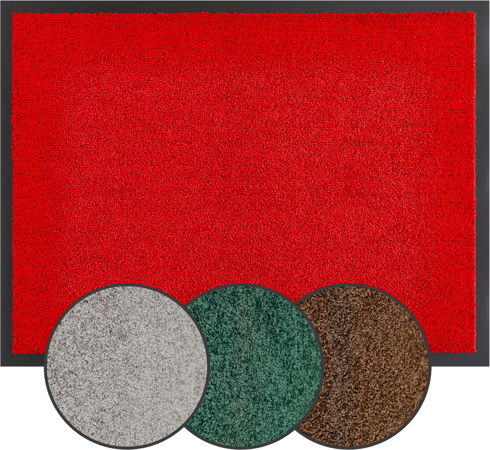 my home Fussmatte »Emil, Made in Netherlands«, rechteckig, 6 mm Höhe, Schmutzfangmatte, Uni Farben, rutschhemmend, waschbar (Handwäsche)