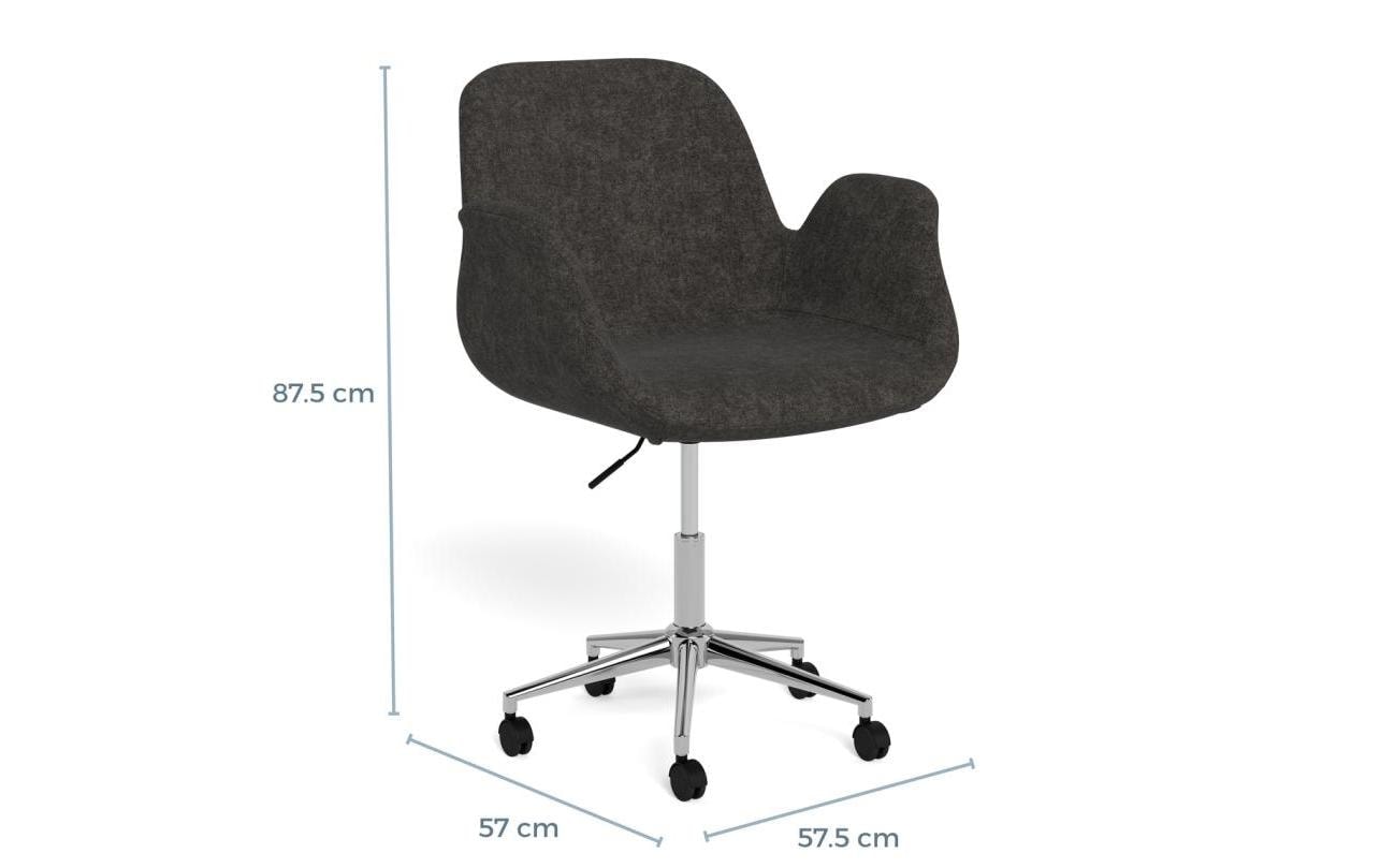 AC Design Drehstuhl »Beth, Stuhl, Polsterstuhl« () Stuhl,dunkelgrau,Drehfunktion