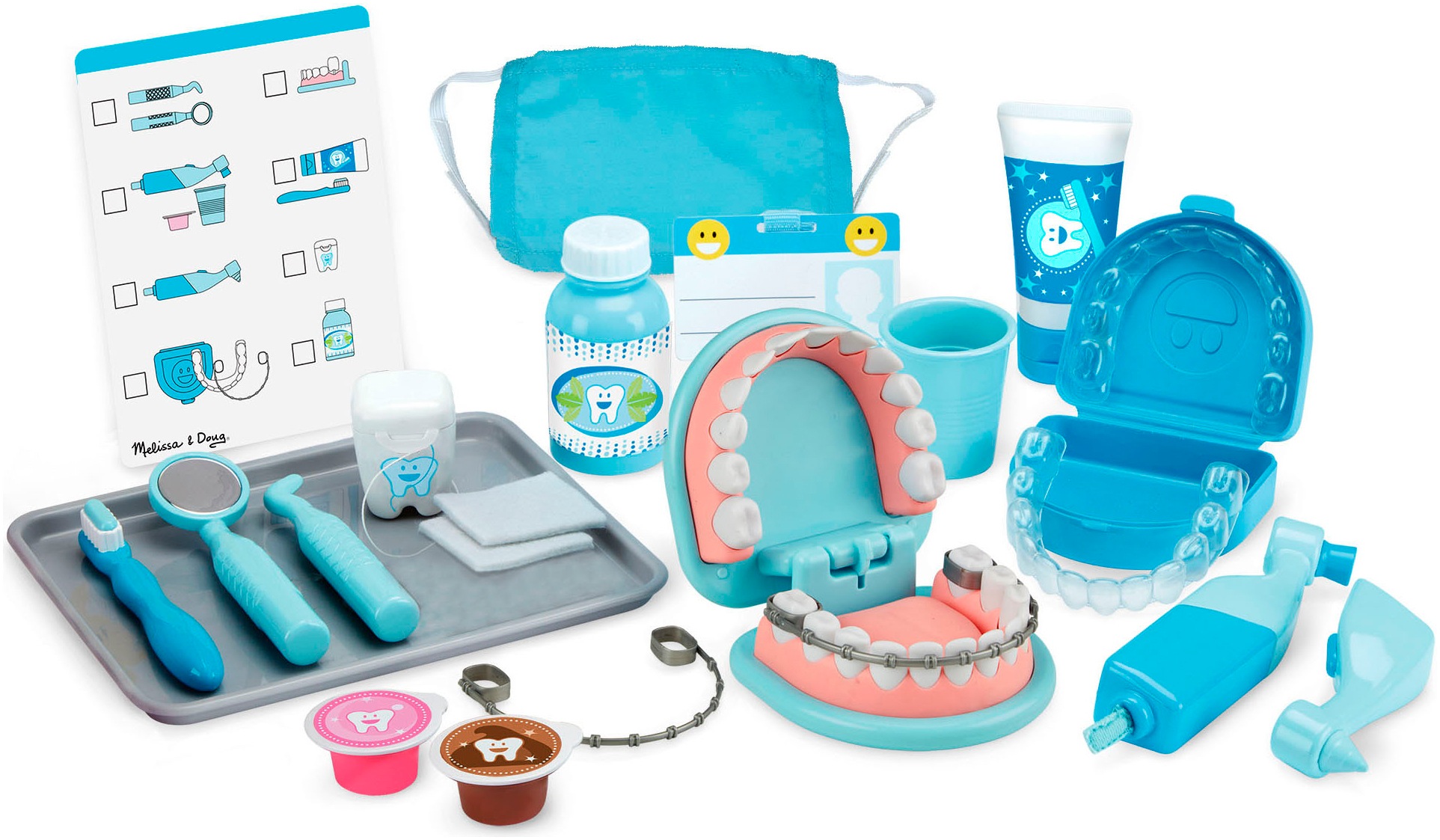 Image of Spin Master Spielzeug-Arztkoffer "Melissa & Doug Super Smile Zahnarzt-Spielset"